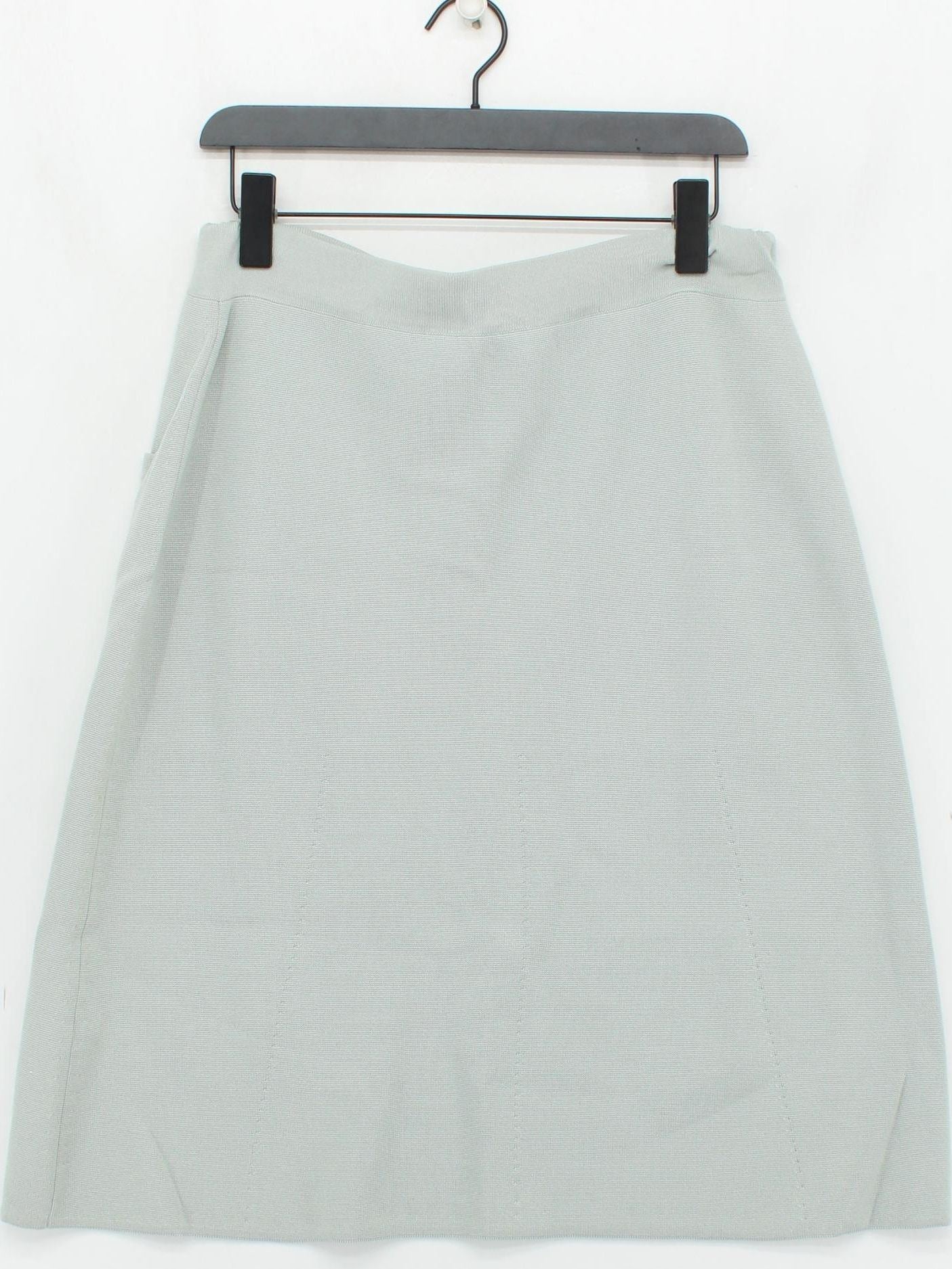 Reiss Women's Midi Skirt UK 14 Green Viscose with Nylon Midi A-Line - Image 2
