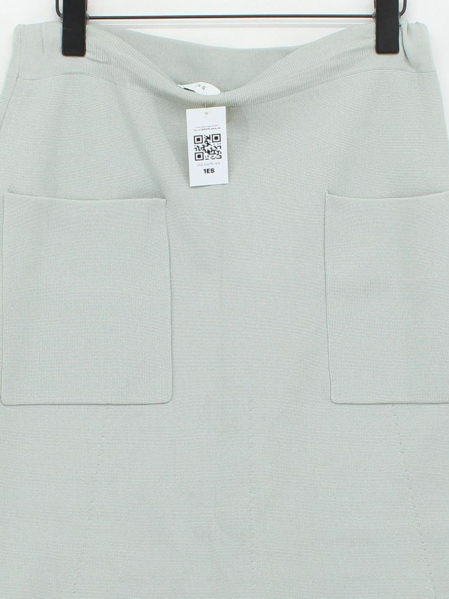 Reiss Women's Midi Skirt UK 14 Green Viscose with Nylon Midi A-Line - Image 3