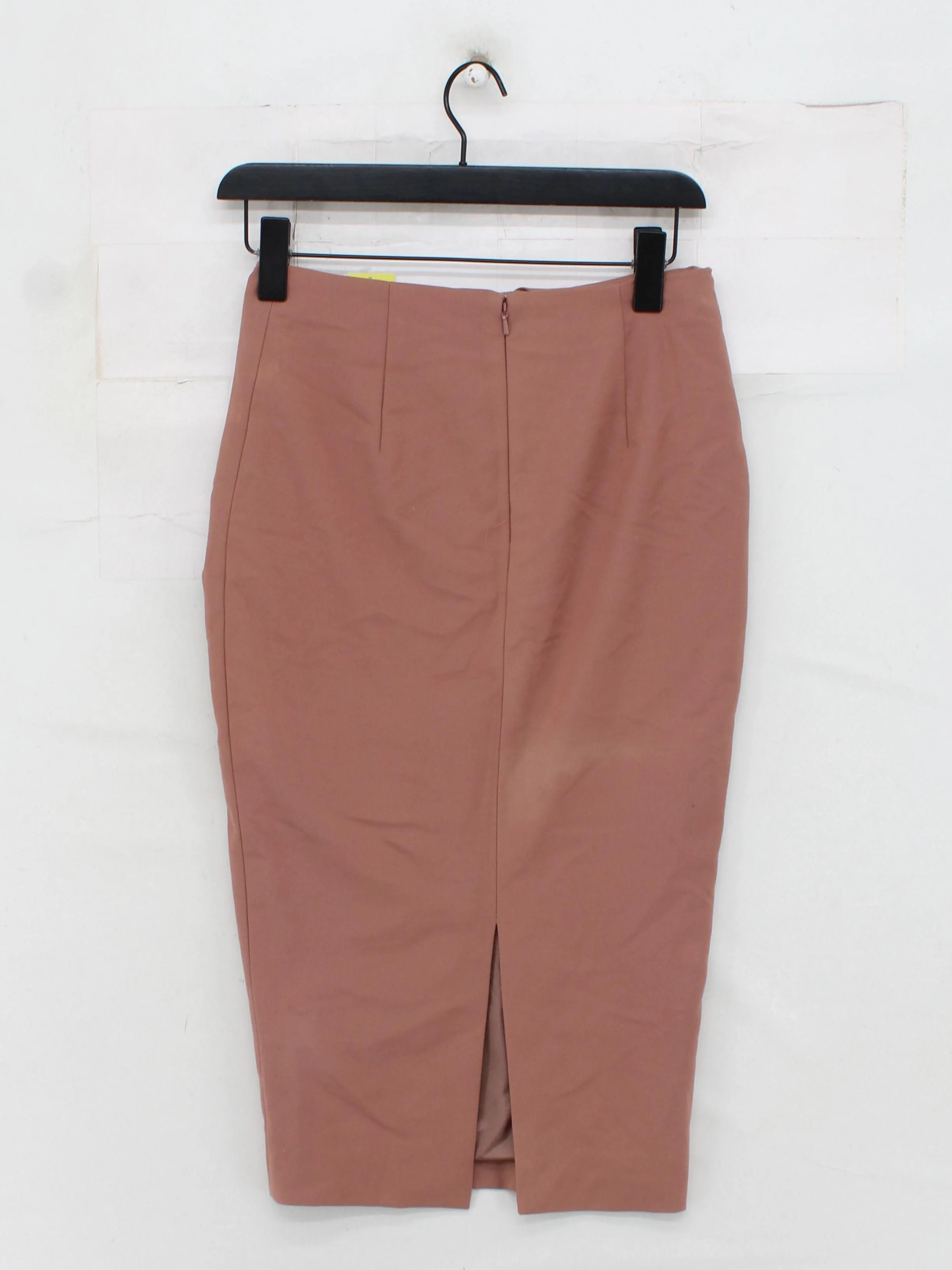 Reiss Women's Midi Skirt UK 8 Brown Cotton - Image 2
