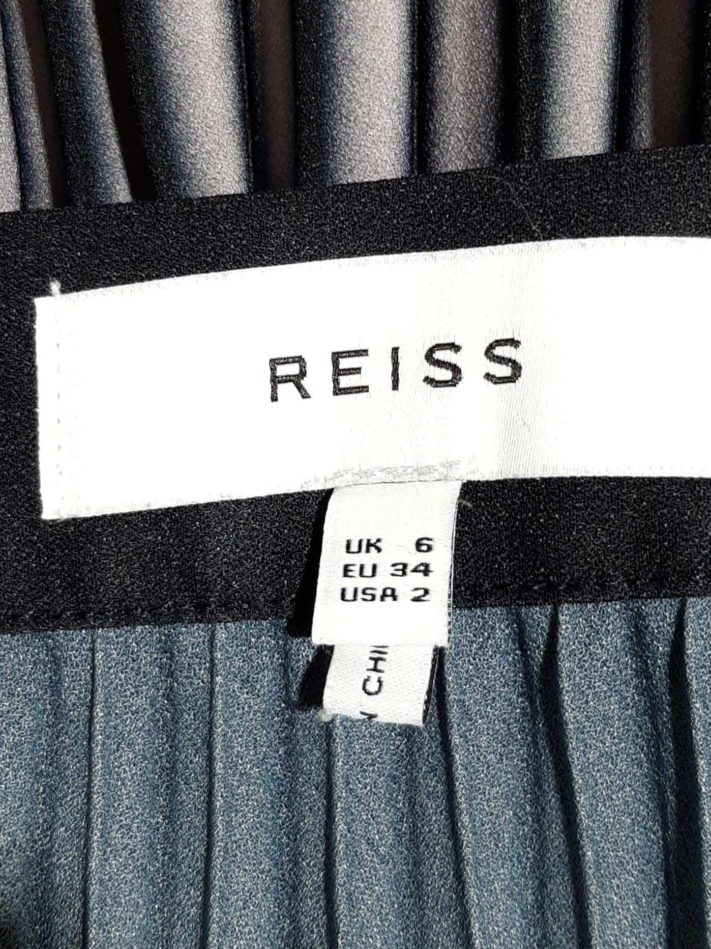 Reiss Women's Midi Skirt XS Multi 100% Polyester Midi Pleated - Image 5
