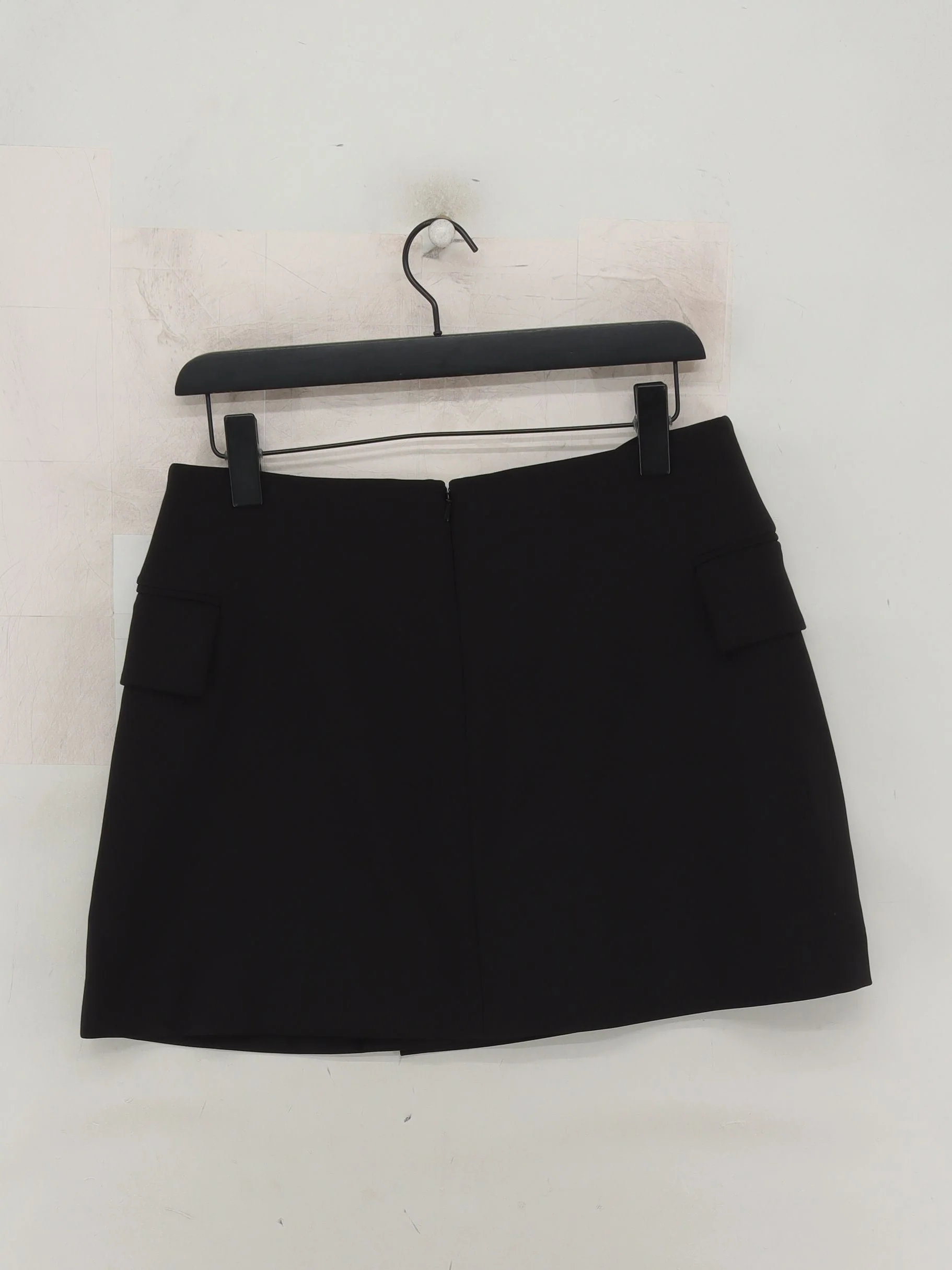 Reiss Women's Mini Skirt UK 12 Black Polyester with Elastane Short Mini - Image 2