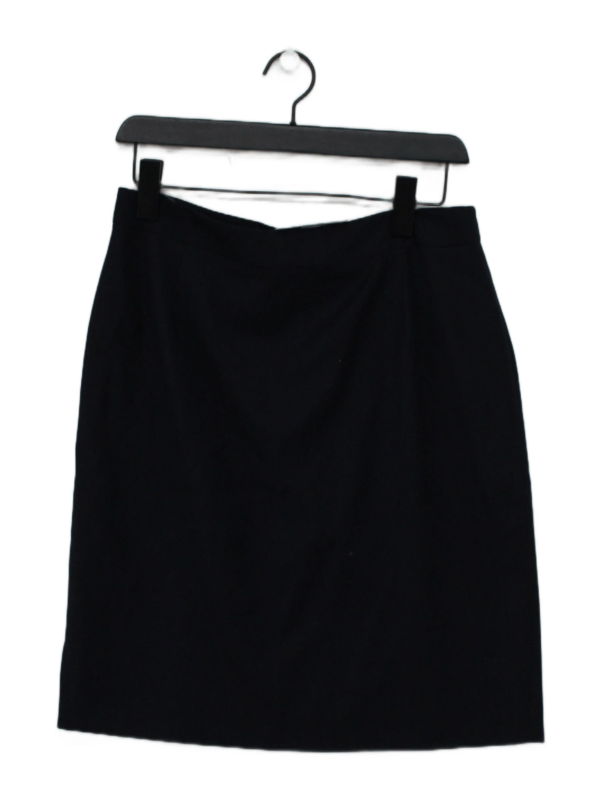 Reiss Women's Mini Skirt UK 12 Black Wool with Polyester, Elastane Short Mini