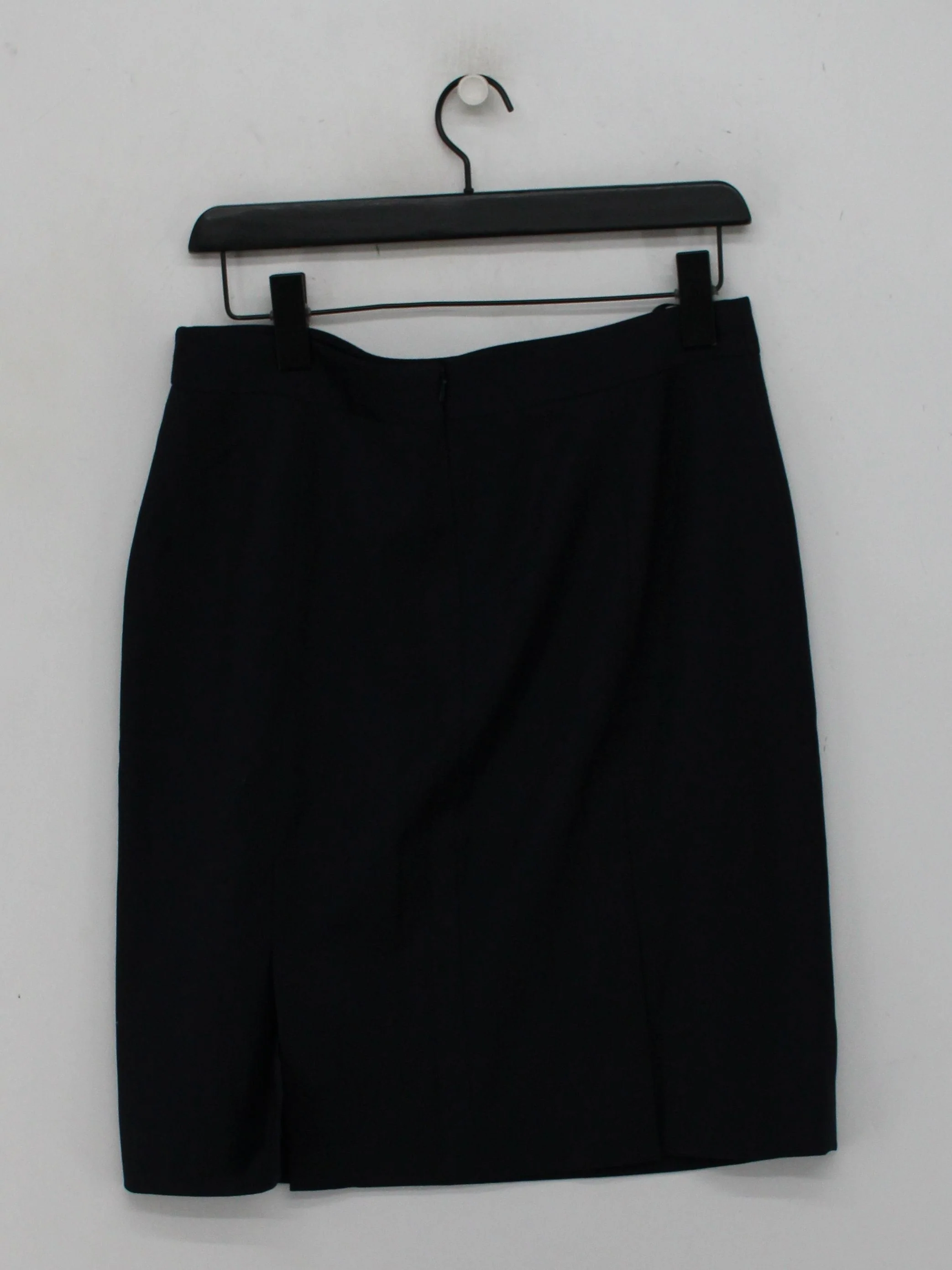 Reiss Women's Mini Skirt UK 12 Black Wool with Polyester, Elastane Short Mini - Image 2
