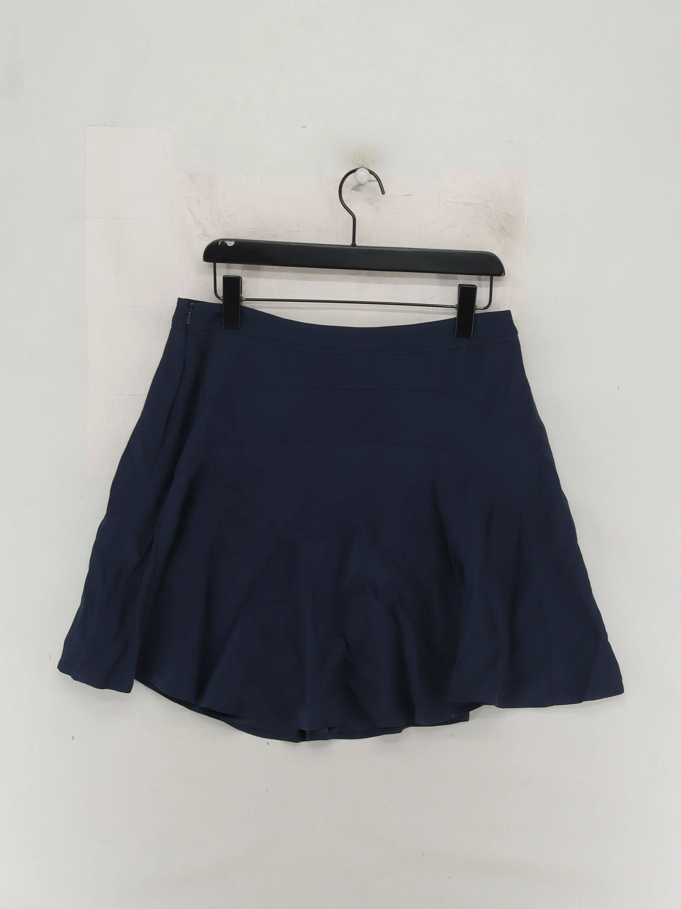 Reiss Women's Mini Skirt UK 12 Blue Acetate with Viscose, Polyester Short Mini - Image 2