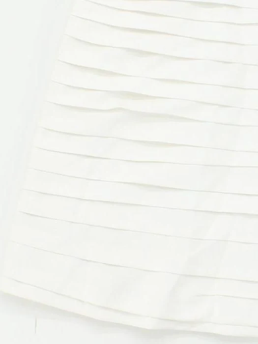 Reiss Women's Mini Skirt UK 12 White Polyester with Viscose Short Mini - Image 4