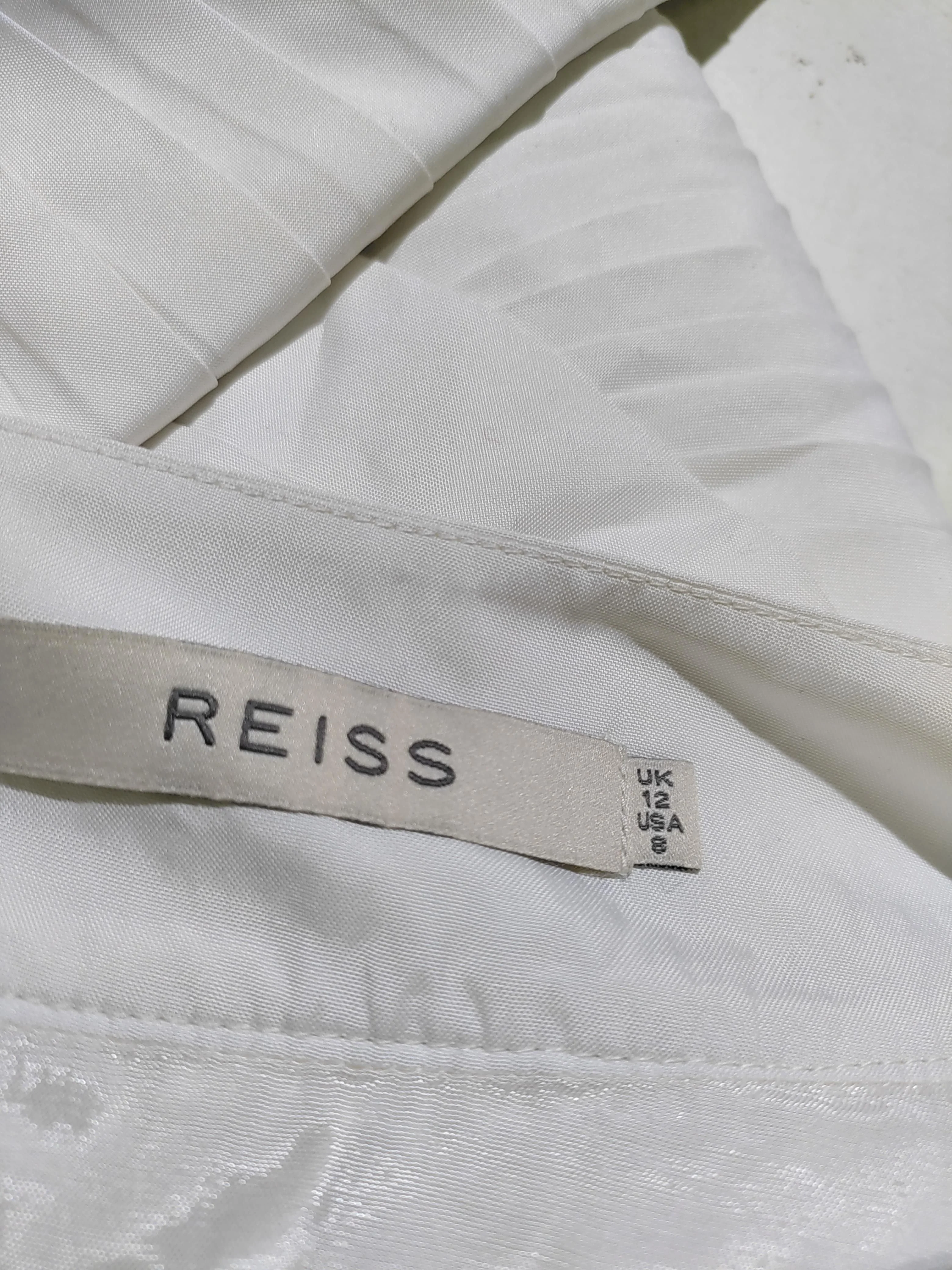 Reiss Women's Mini Skirt UK 12 White Polyester with Viscose Short Mini - Image 6
