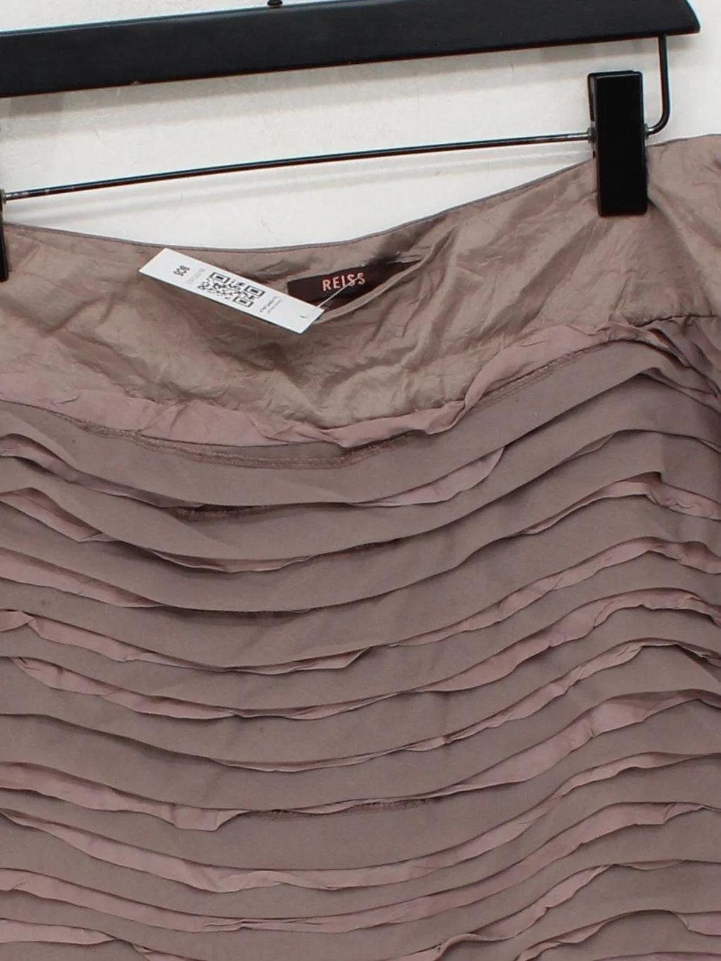 Reiss Women's Mini Skirt UK 14 Brown Silk with Viscose Short Mini - Image 3