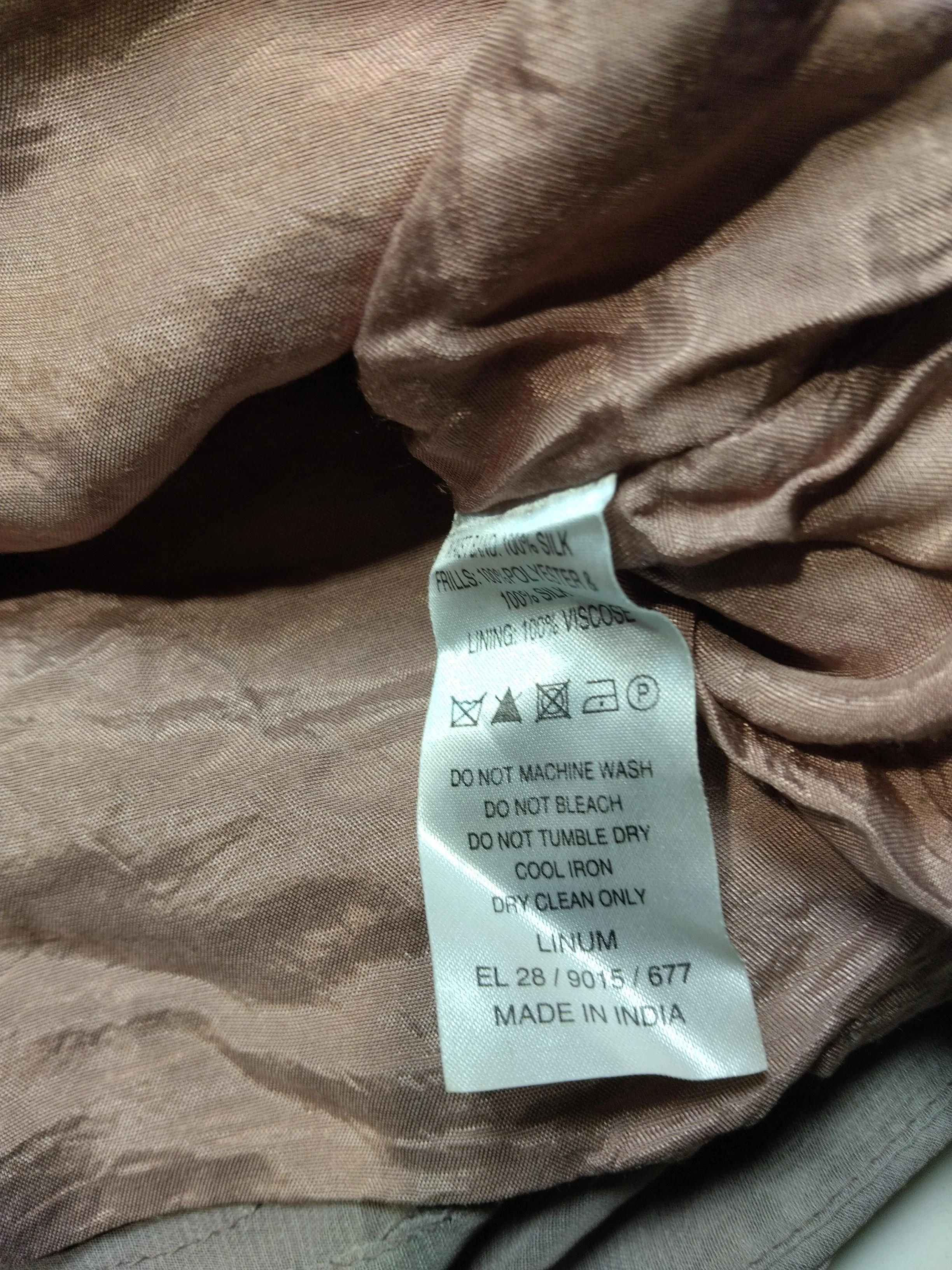 Reiss Women's Mini Skirt UK 14 Brown Silk with Viscose Short Mini - Image 6