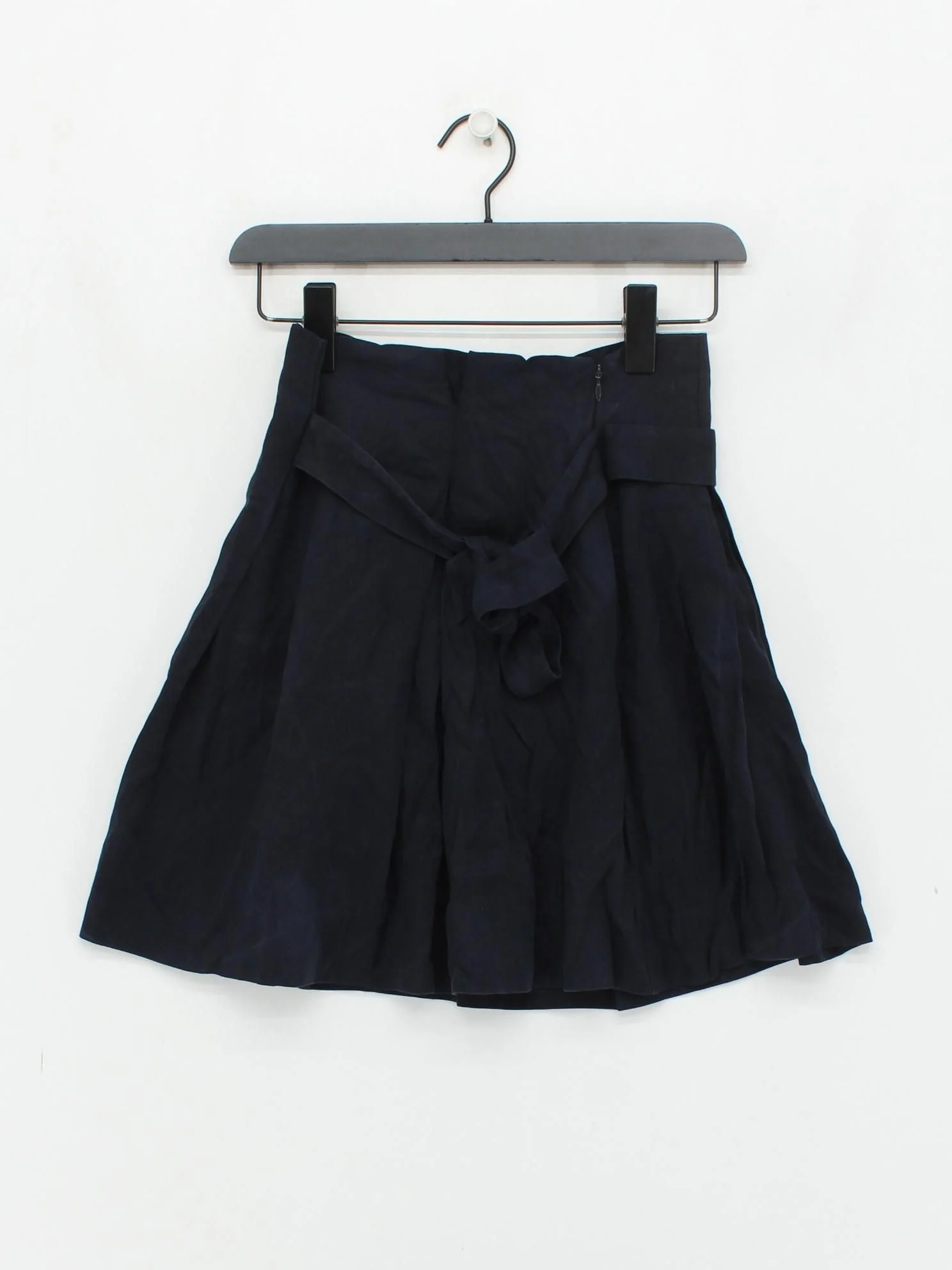 Reiss Women's Mini Skirt UK 4 Blue Lyocell Modal with Polyester Short Mini - Image 2