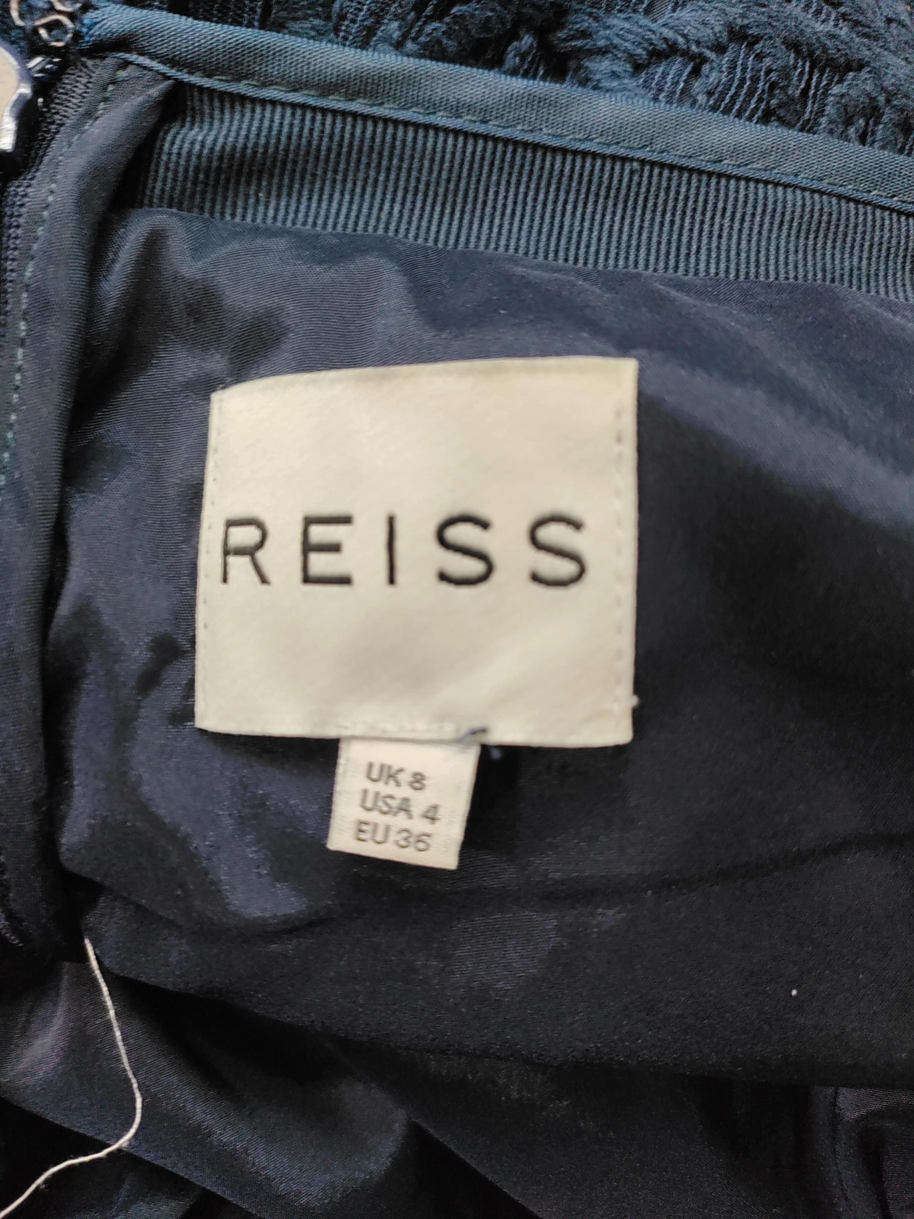 Reiss Women's Mini Skirt UK 8 Blue Cotton - Image 5