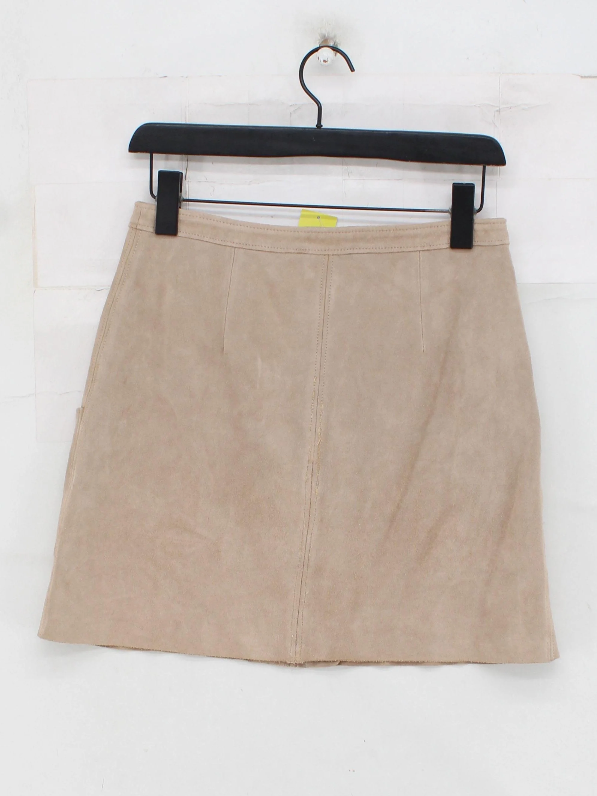 Reiss Women's Mini Skirt UK 8 Tan Leather with Polyester Short Mini - Image 2
