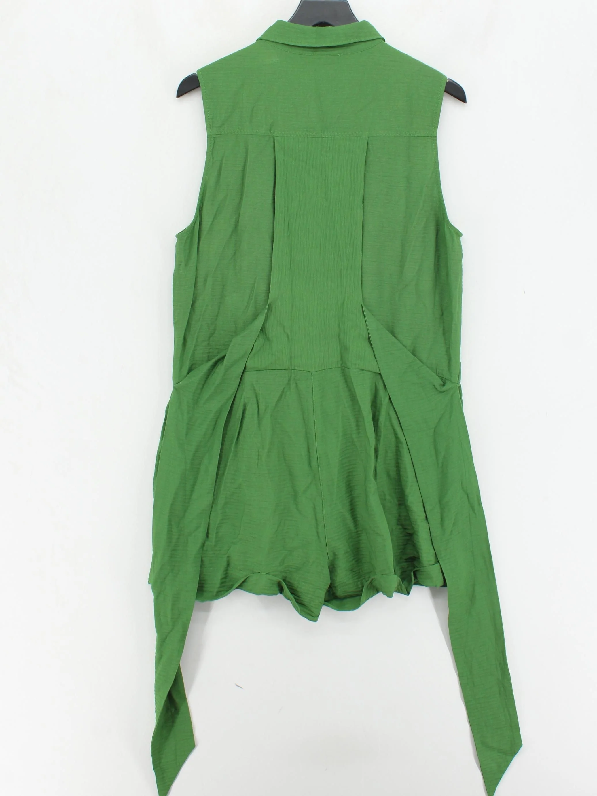 Reiss Women's Playsuit UK 16 Green Viscose with Polyamide Playsuit - Image 2