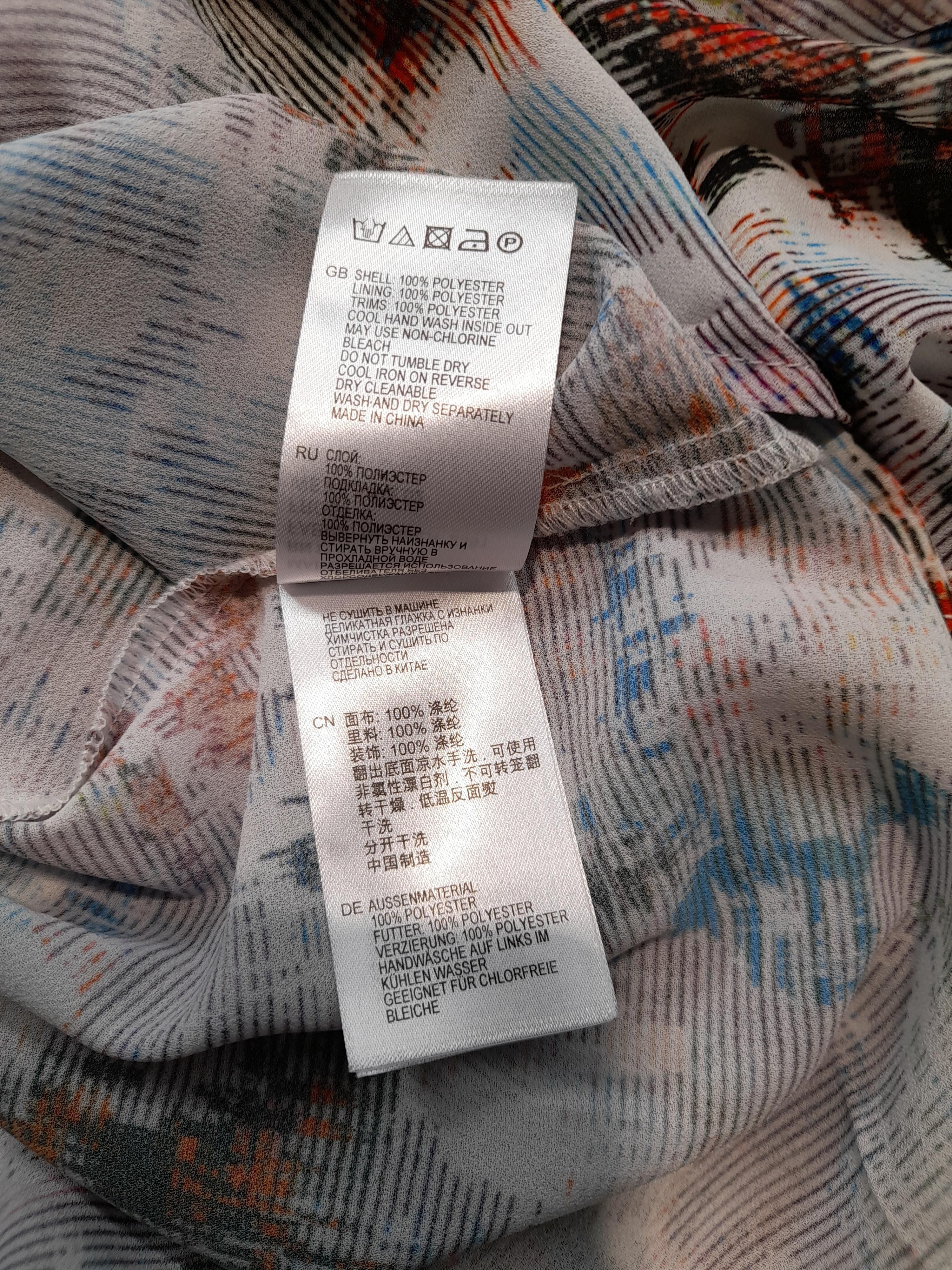 Reiss Women's Shirt M Multi 100% Polyester Long Sleeve Collared Basic - Image 6
