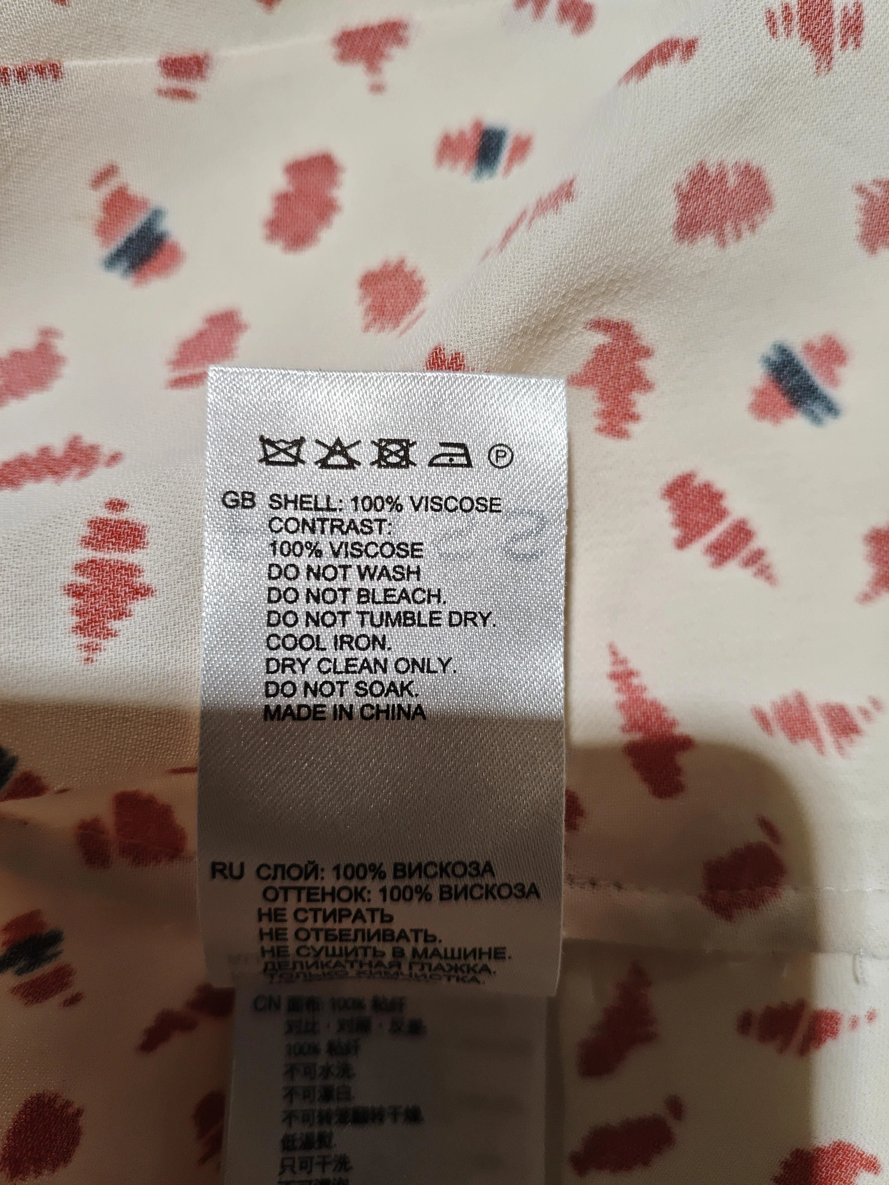 Reiss Women's Shirt UK 12 Cream 100% Viscose Long Sleeve Collared Basic - Image 6