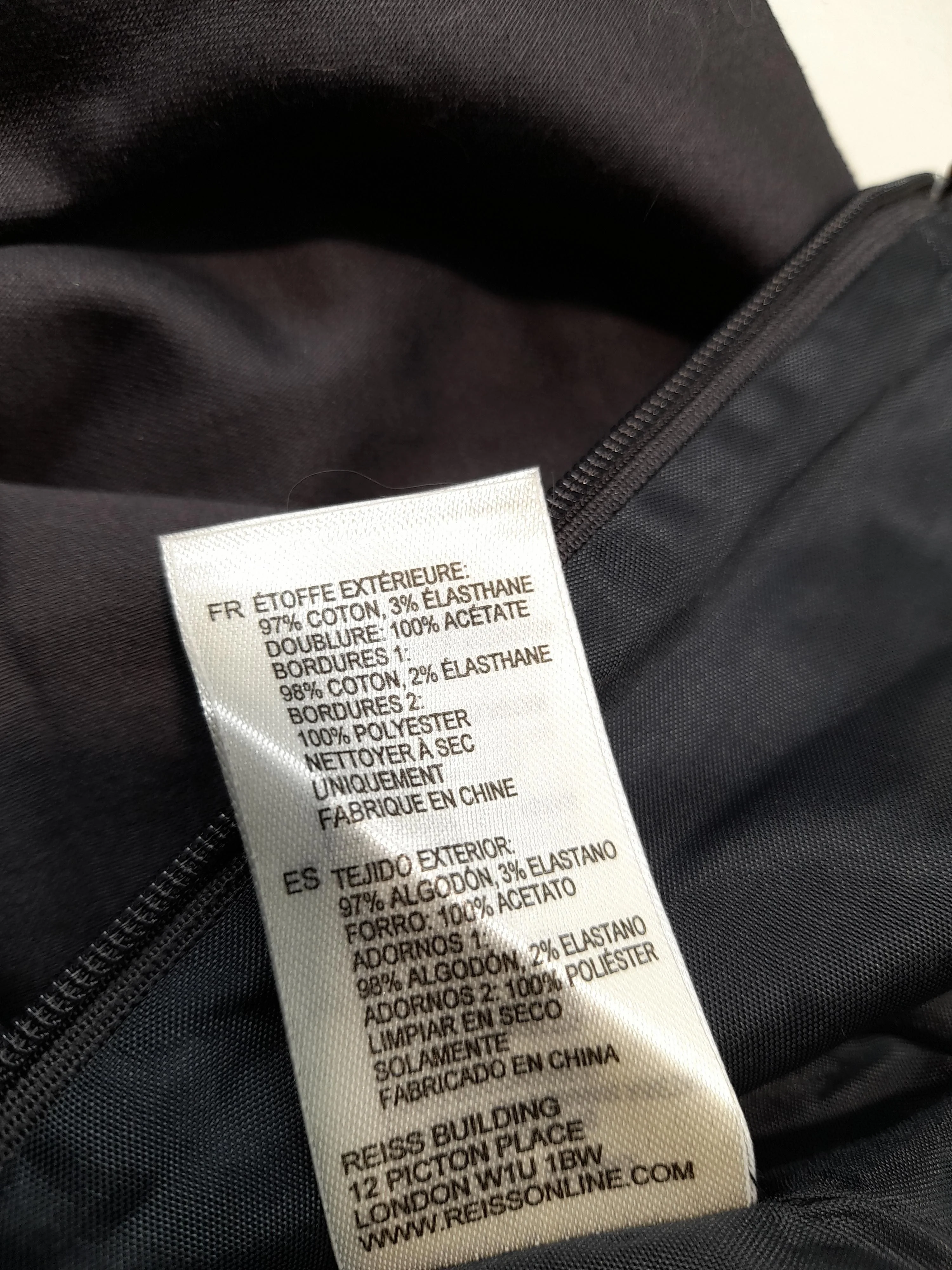 Reiss Women's Shorts UK 10 Grey Cotton with Elastane Mom - Image 6