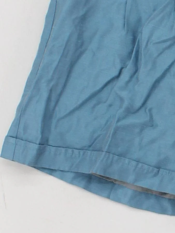 Reiss Women's Shorts UK 8 Blue Viscose with Acetate Cargo - Image 4