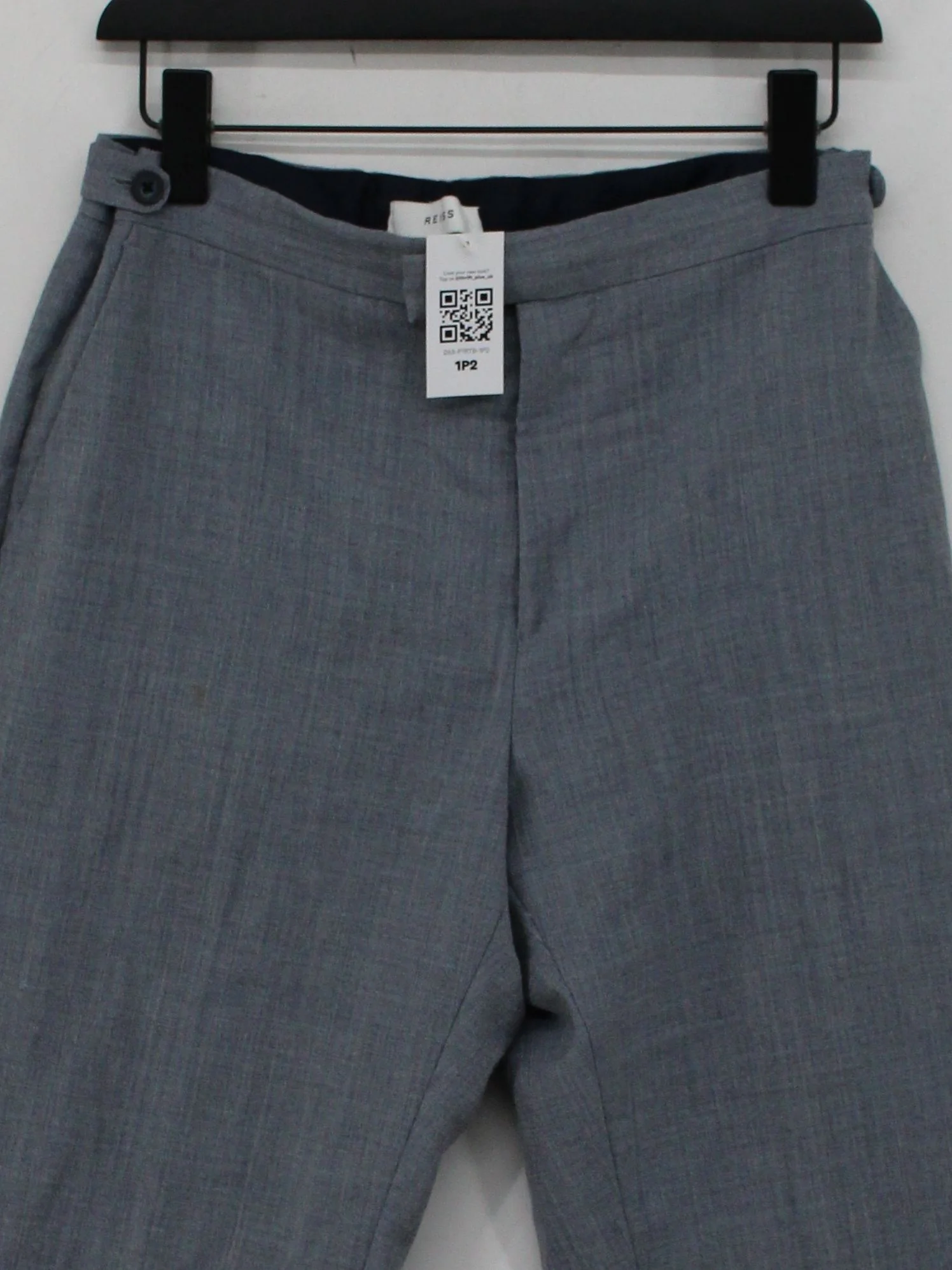 Reiss Women's Suit Trousers M Grey Wool with Polyester, Other Dress Pants - Image 3