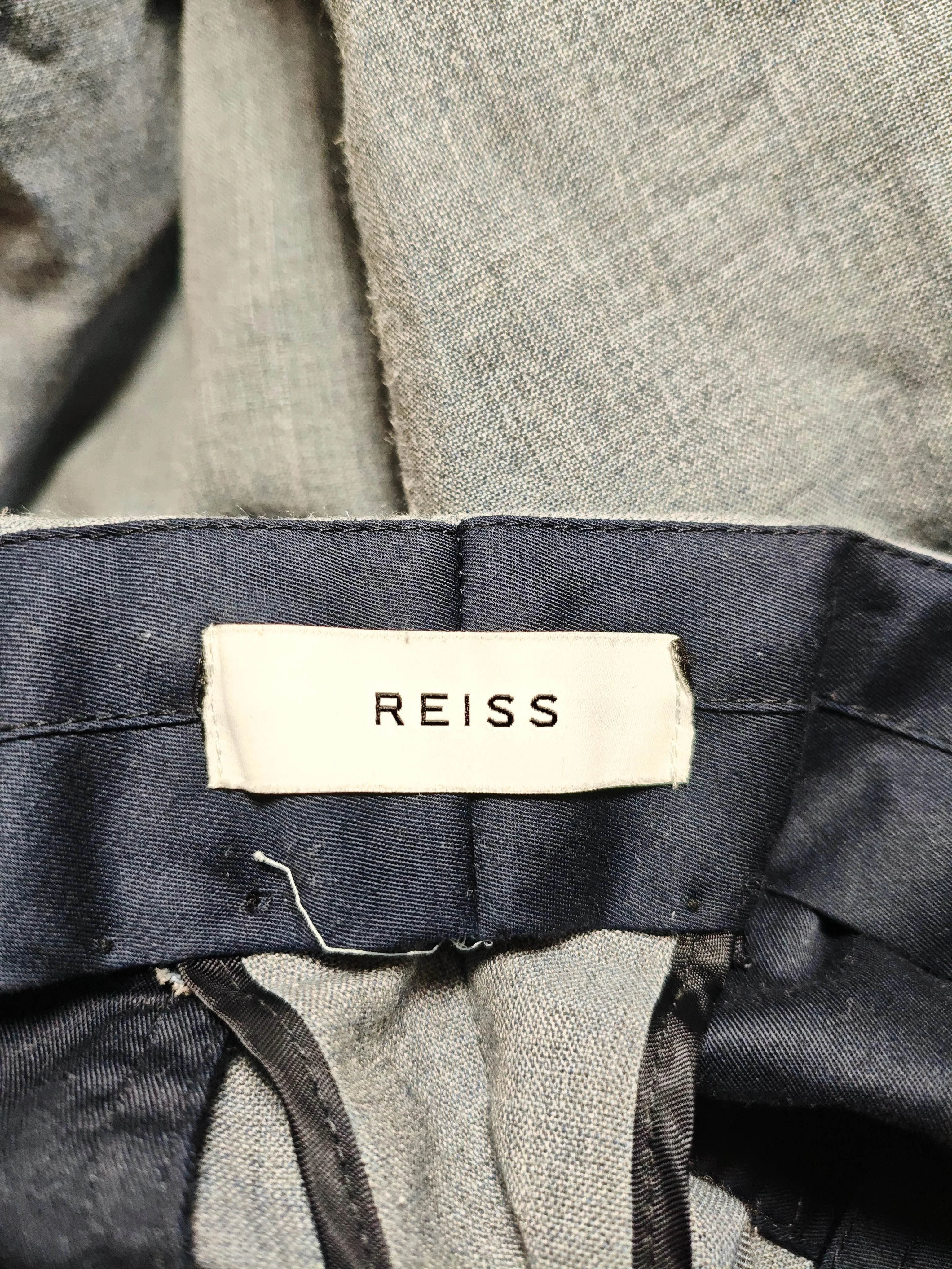 Reiss Women's Suit Trousers M Grey Wool with Polyester, Other Dress Pants - Image 5