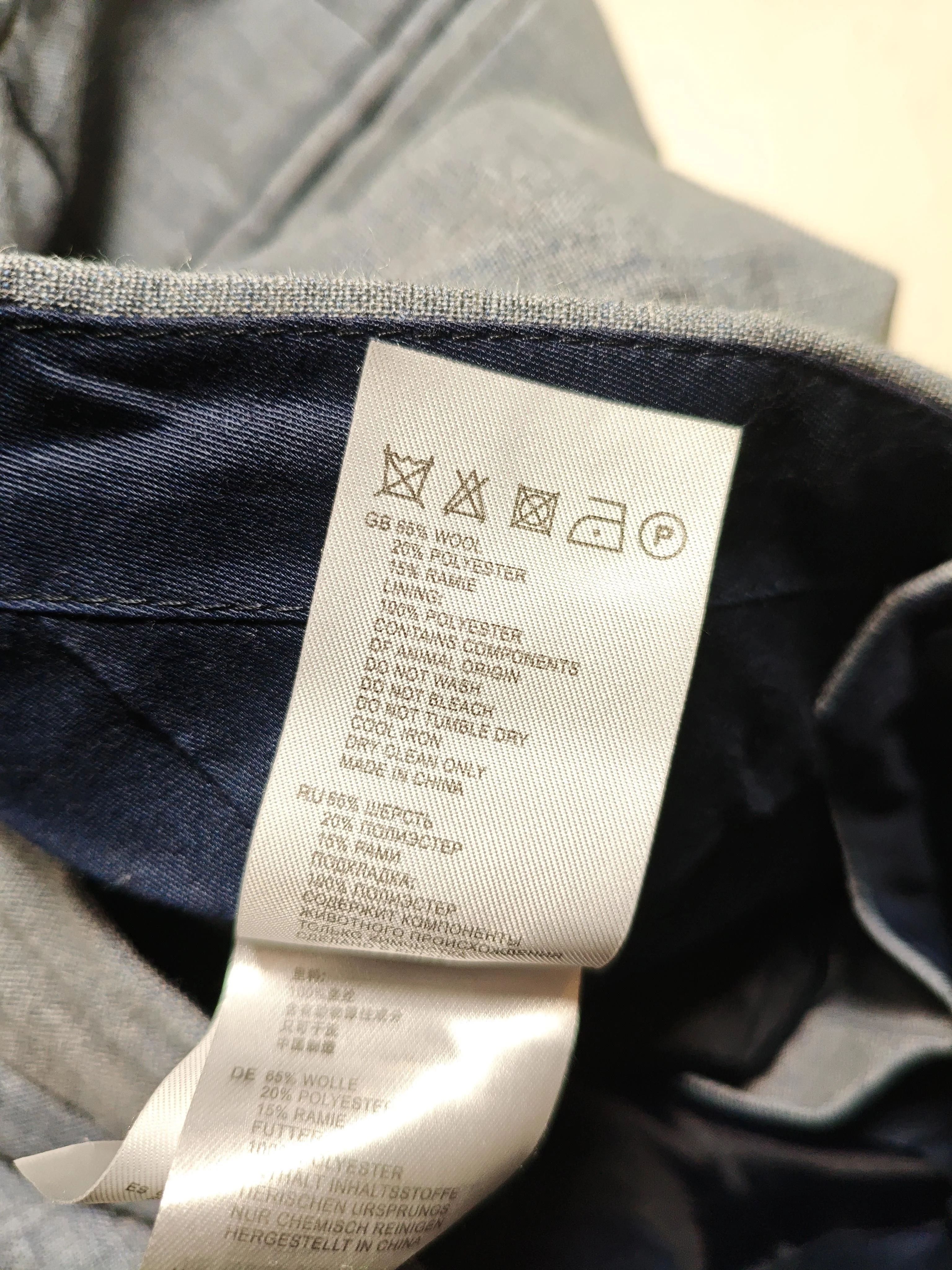 Reiss Women's Suit Trousers M Grey Wool with Polyester, Other Dress Pants - Image 6