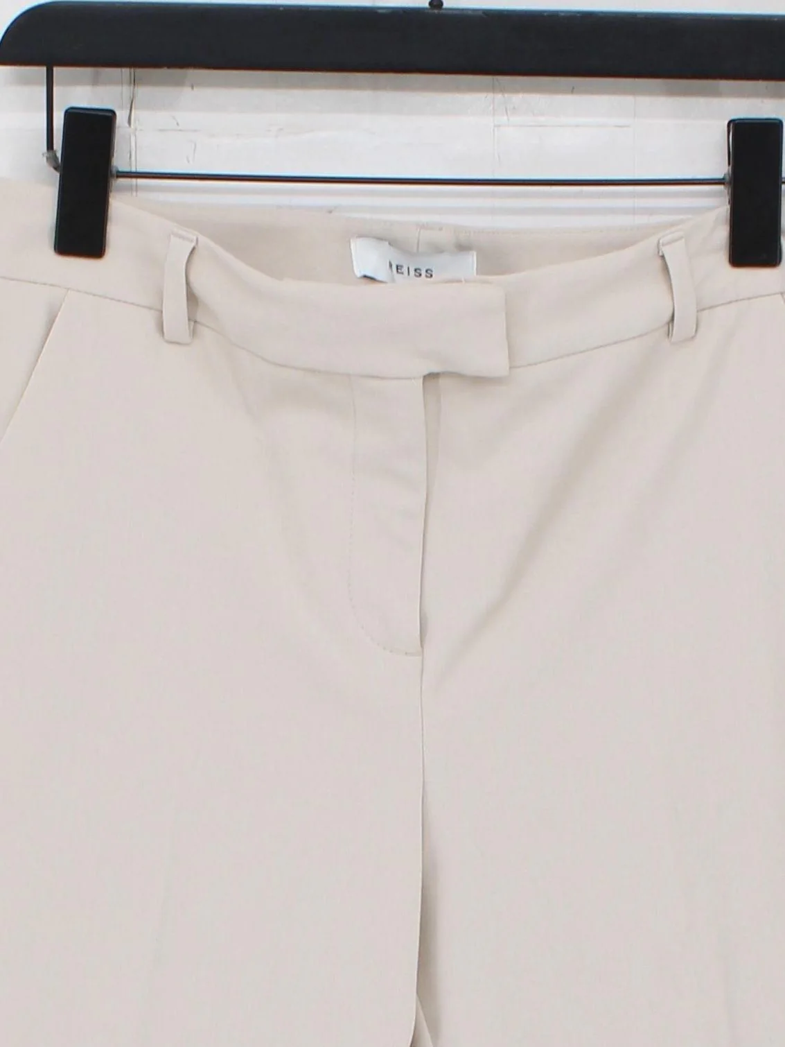 Reiss Women's Suit Trousers UK 10 Cream Polyester - Image 3