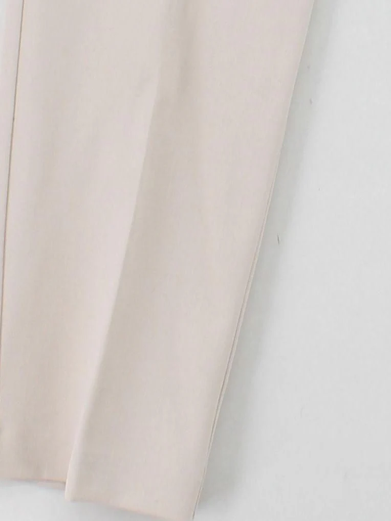 Reiss Women's Suit Trousers UK 10 Cream Polyester - Image 4