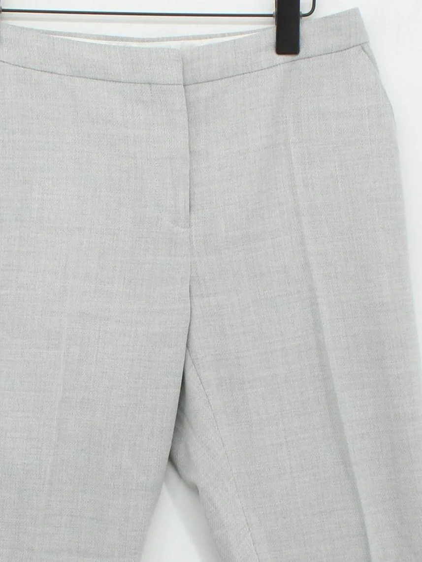 Reiss Women's Suit Trousers UK 10 Grey Wool with Elastane Straight Dress Pants - Image 3