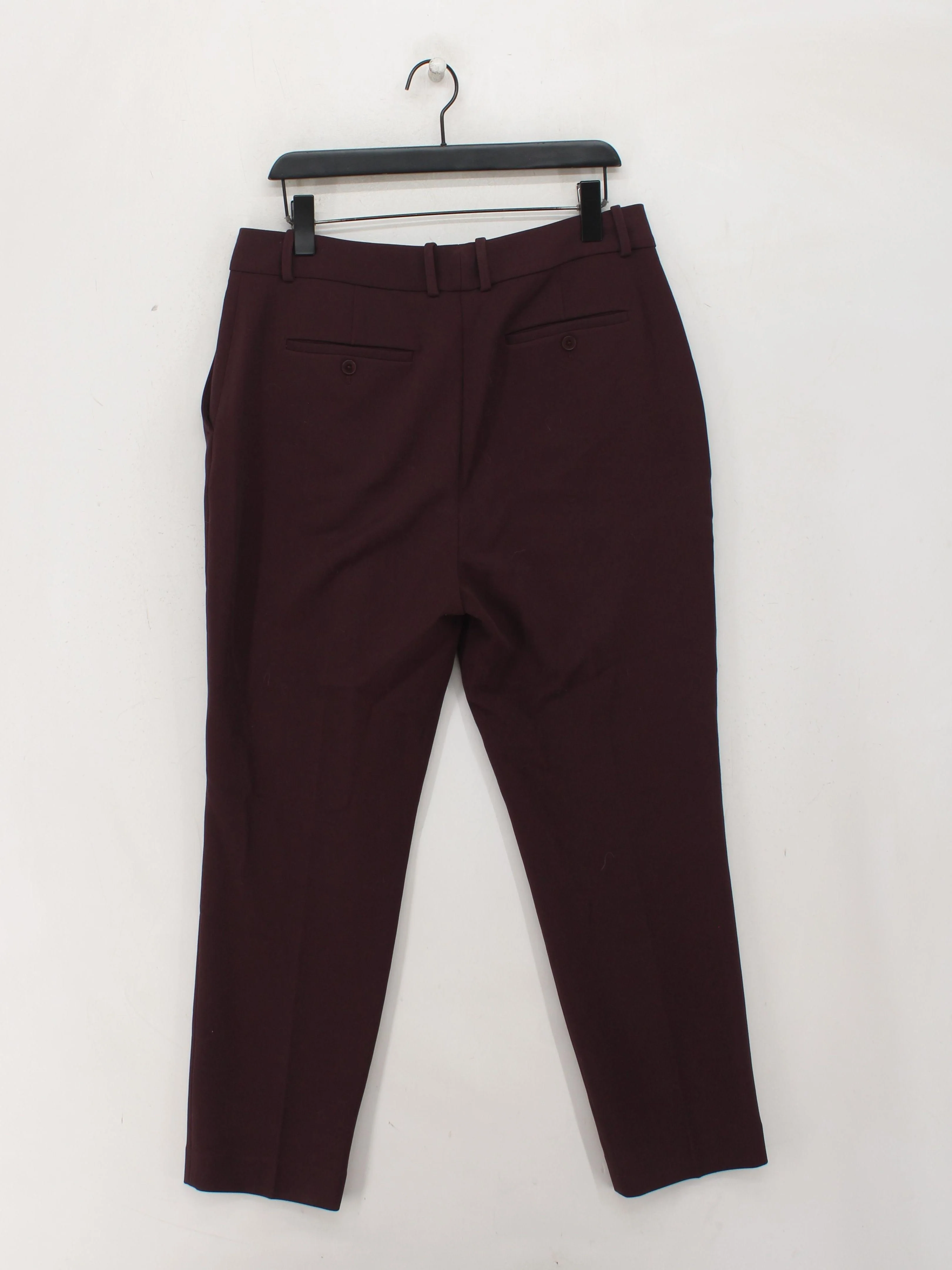 Reiss Women's Suit Trousers UK 14 Red Polyester - Image 2