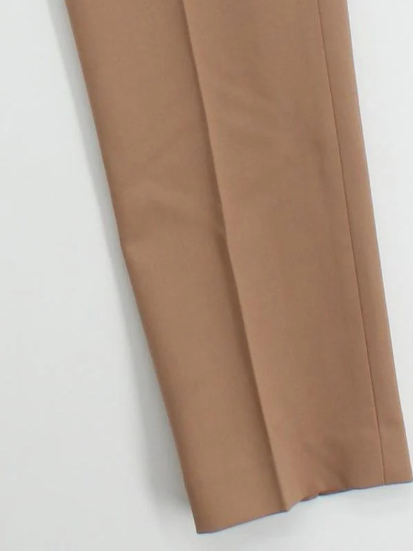Reiss Women's Suit Trousers UK 8 Tan Wool with Polyester, Elastane Dress Pants - Image 4