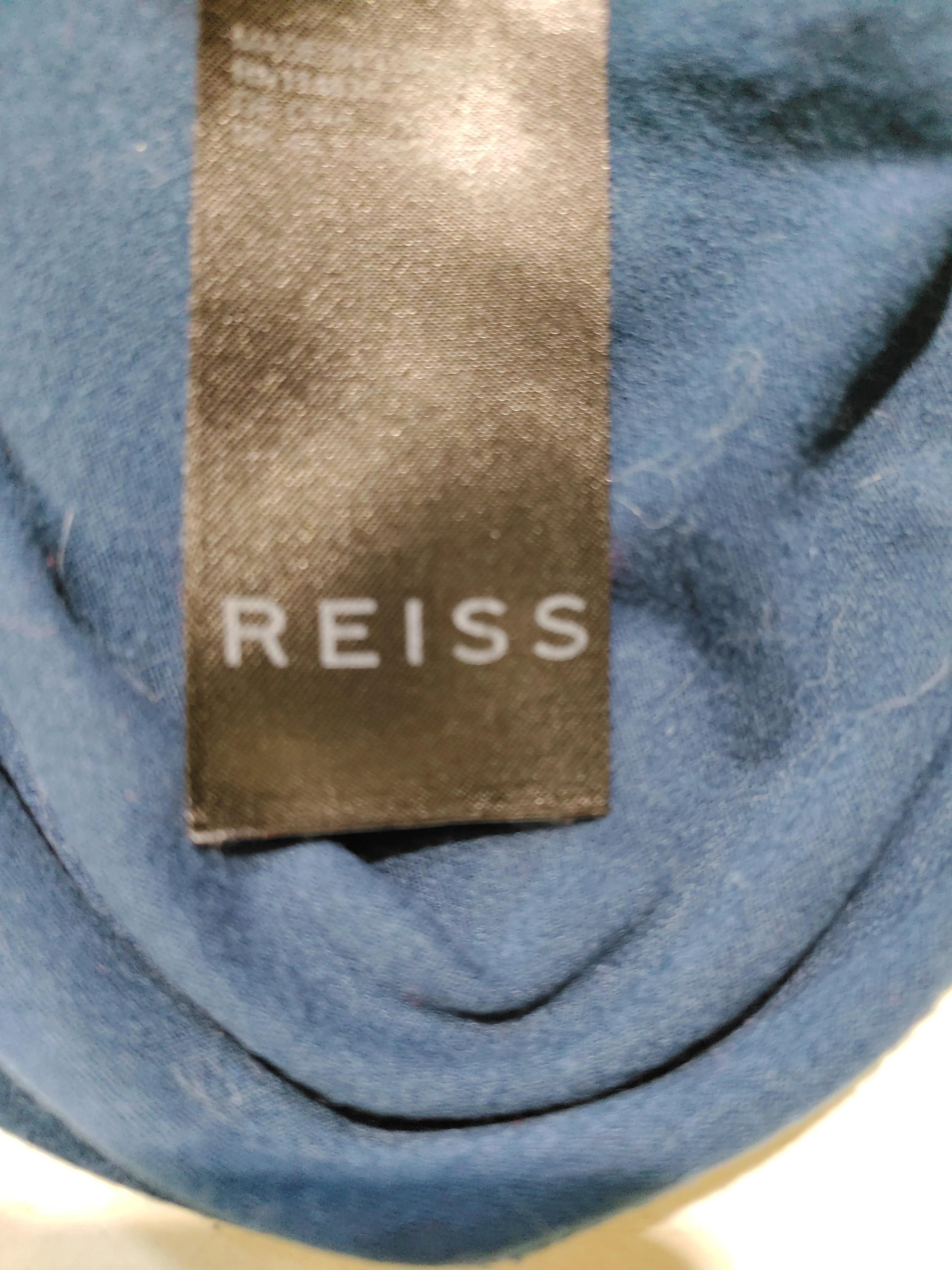 Reiss Women's T-Shirt M Blue Viscose with Elastane Sleeveless V-Neck Basic - Image 5