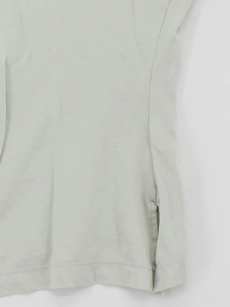 Reiss Women's T-Shirt M Green Viscose with Cotton Short Sleeve Round Neck Basic - Image 4