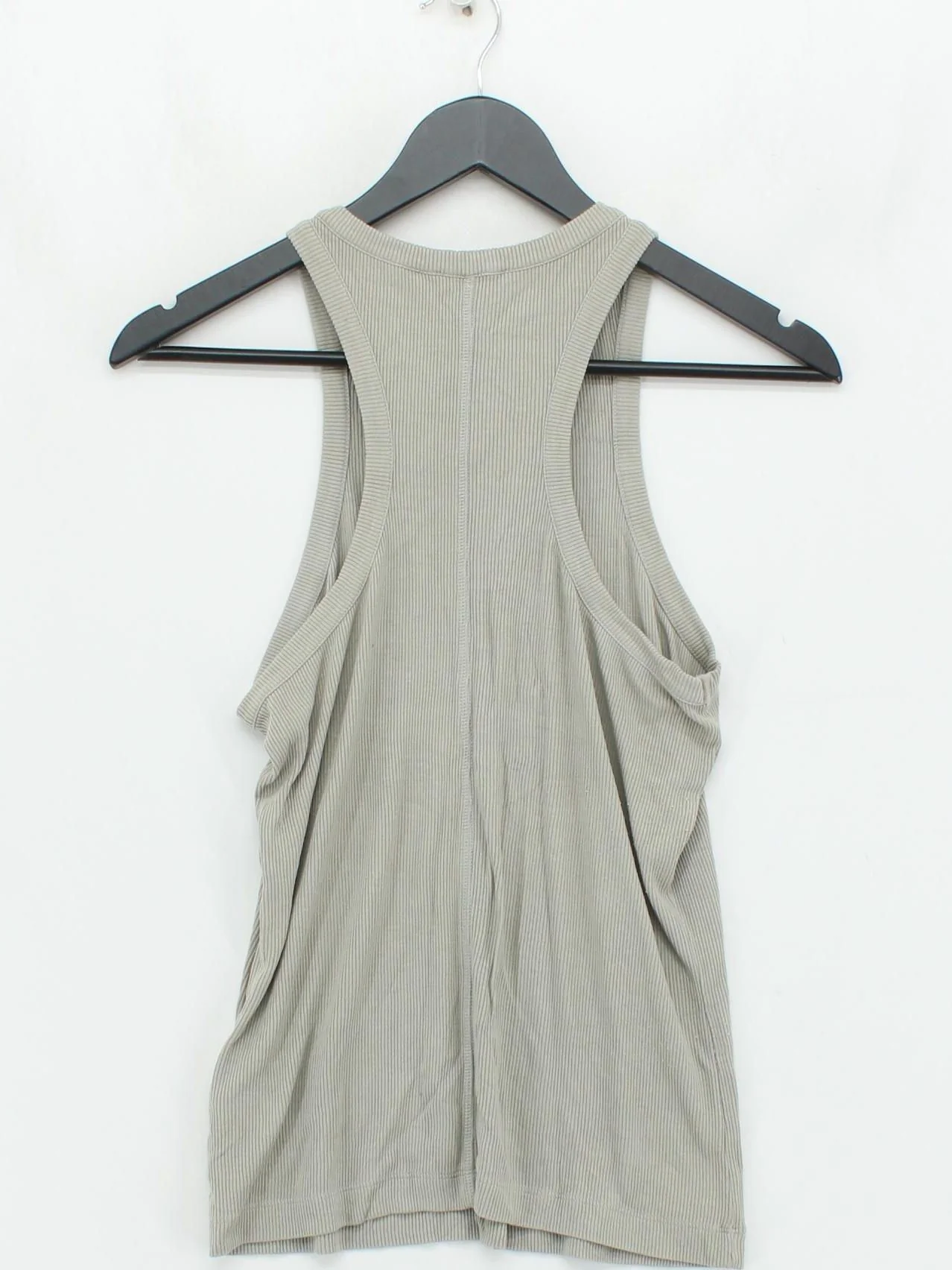Reiss Women's T-Shirt M Grey Viscose with Elastane Sleeveless Round Neck Basic - Image 2