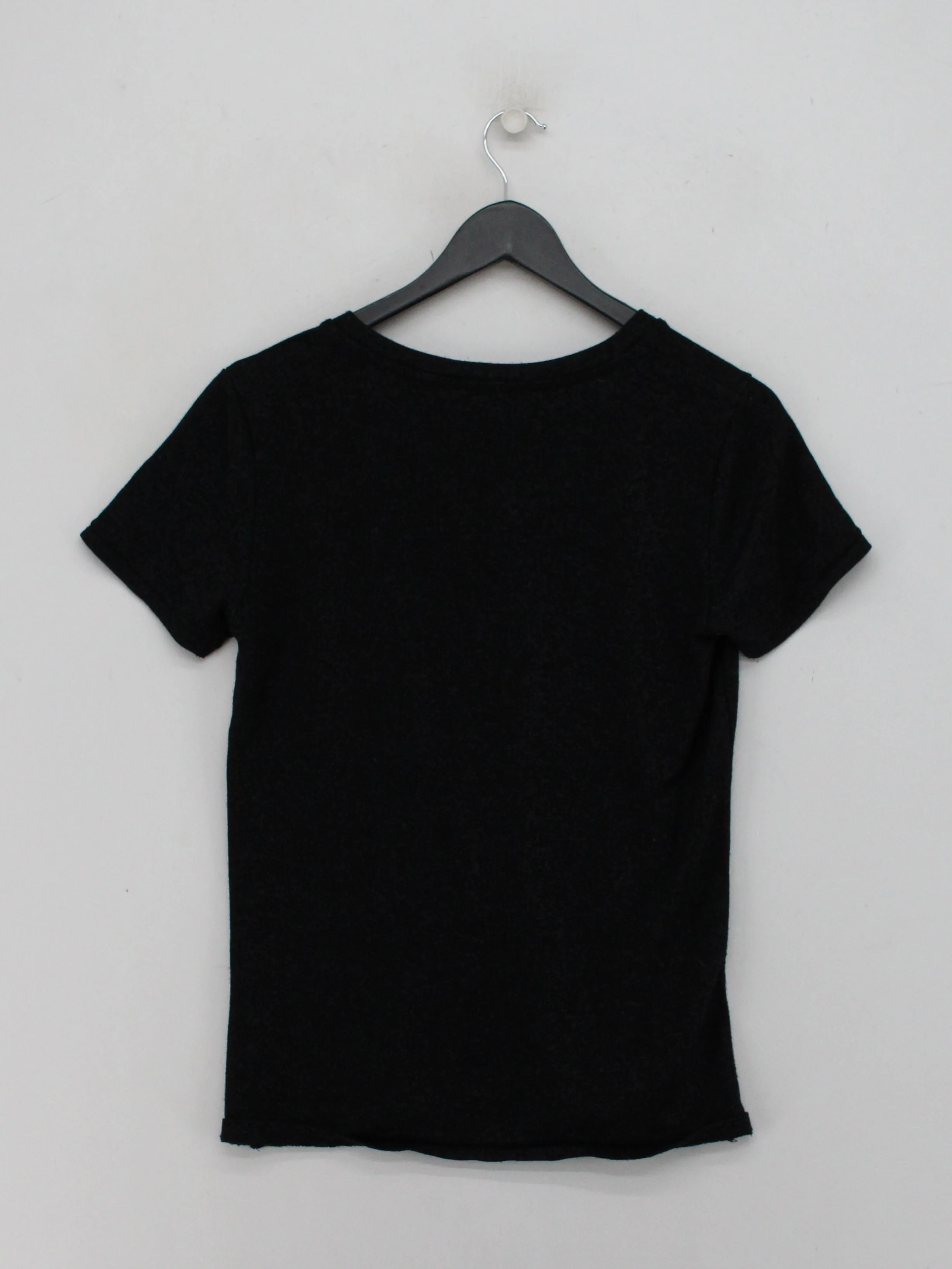 Reiss Women's T-Shirt S Black Viscose with Polyester, Elastane Basic - Image 2