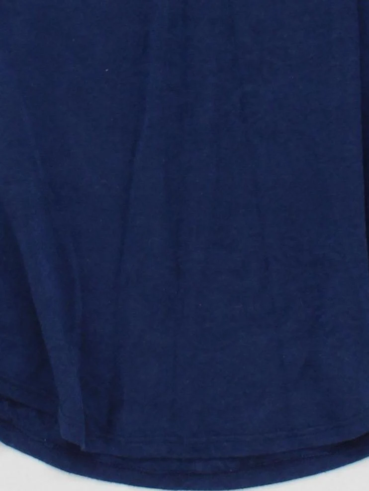 Reiss Women's T-Shirt S Blue Polyester with Viscose Short Sleeve V-Neck Basic - Image 4