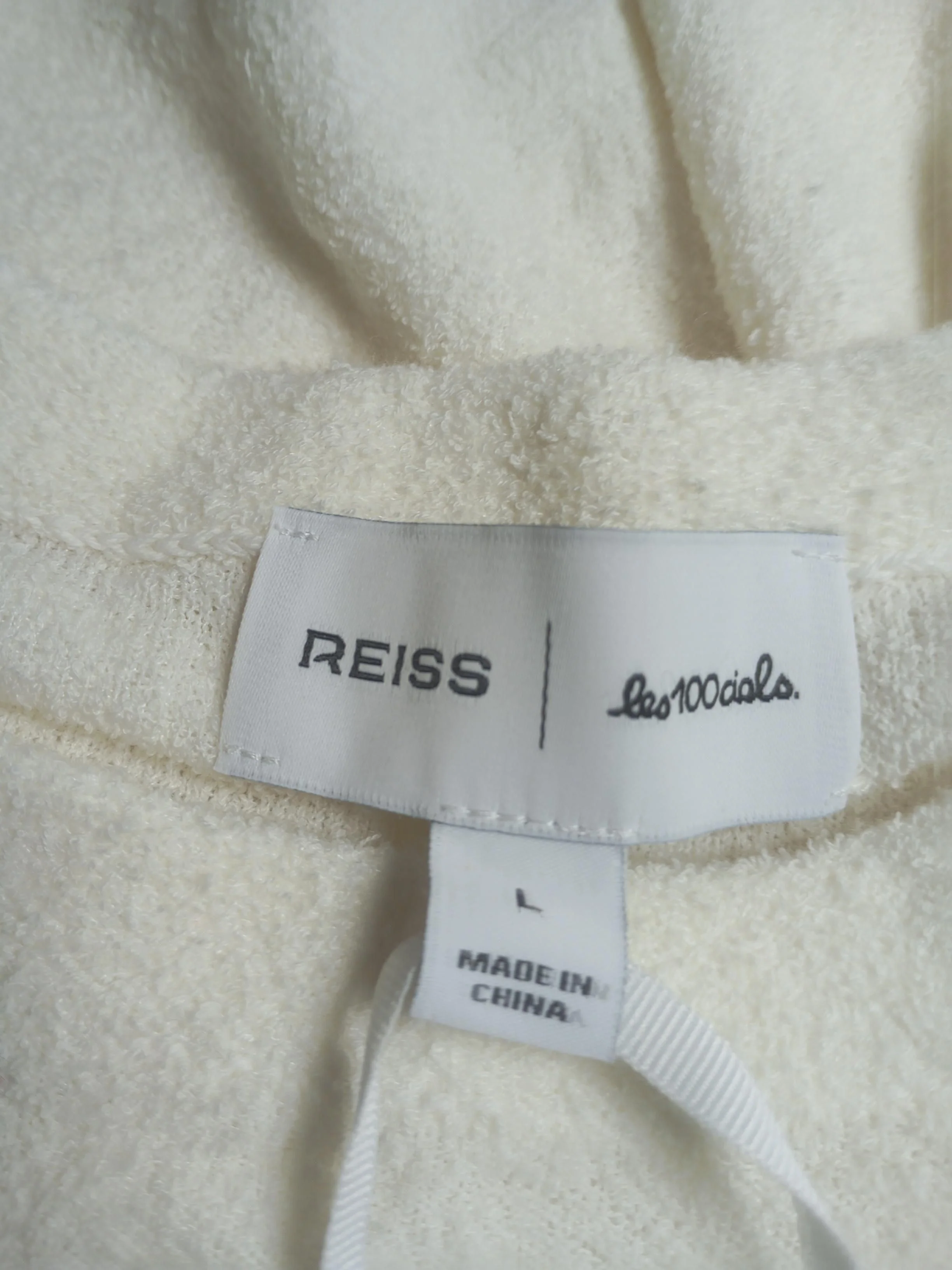 Reiss Women's Top L Cream Polyamide with Cotton Basic New with tags - Image 5