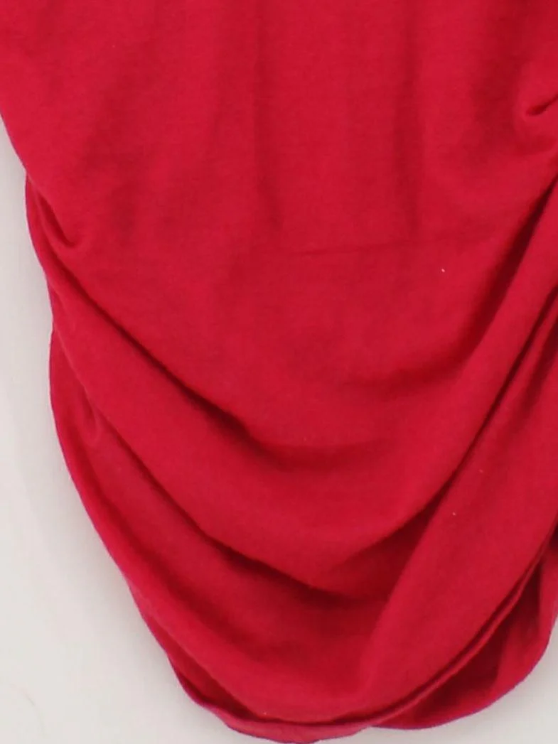 Reiss Women's Top L Red Wool with Cashmere Long Sleeve Round Neck Basic - Image 4