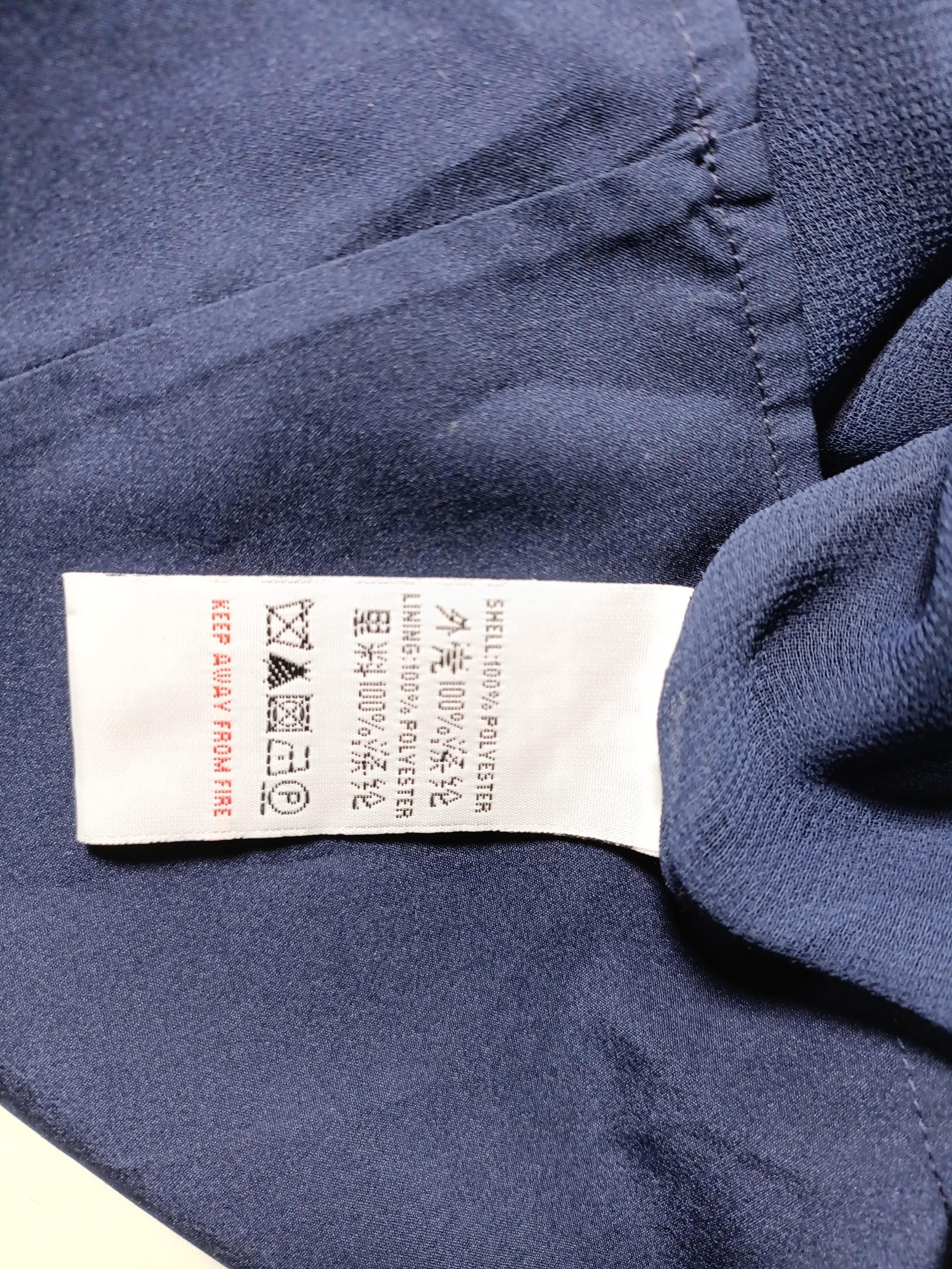 Reiss Women's Top M Blue 100% Polyester Sleeveless Round Neck Basic - Image 6