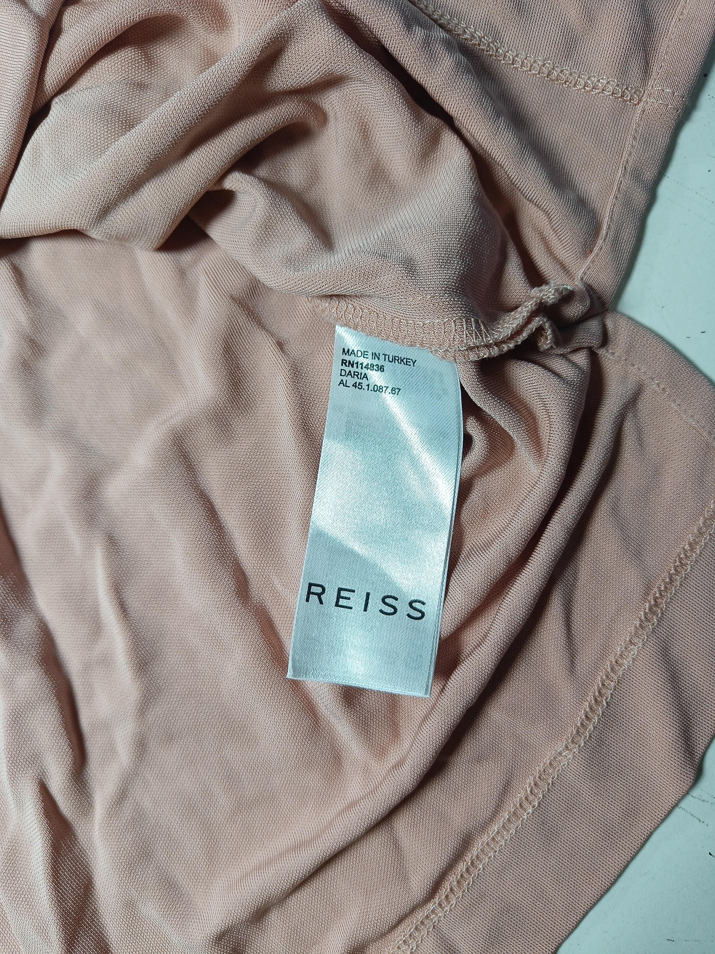 Reiss Women's Top M Pink 100% Other Short Sleeve Collared Basic - Image 6