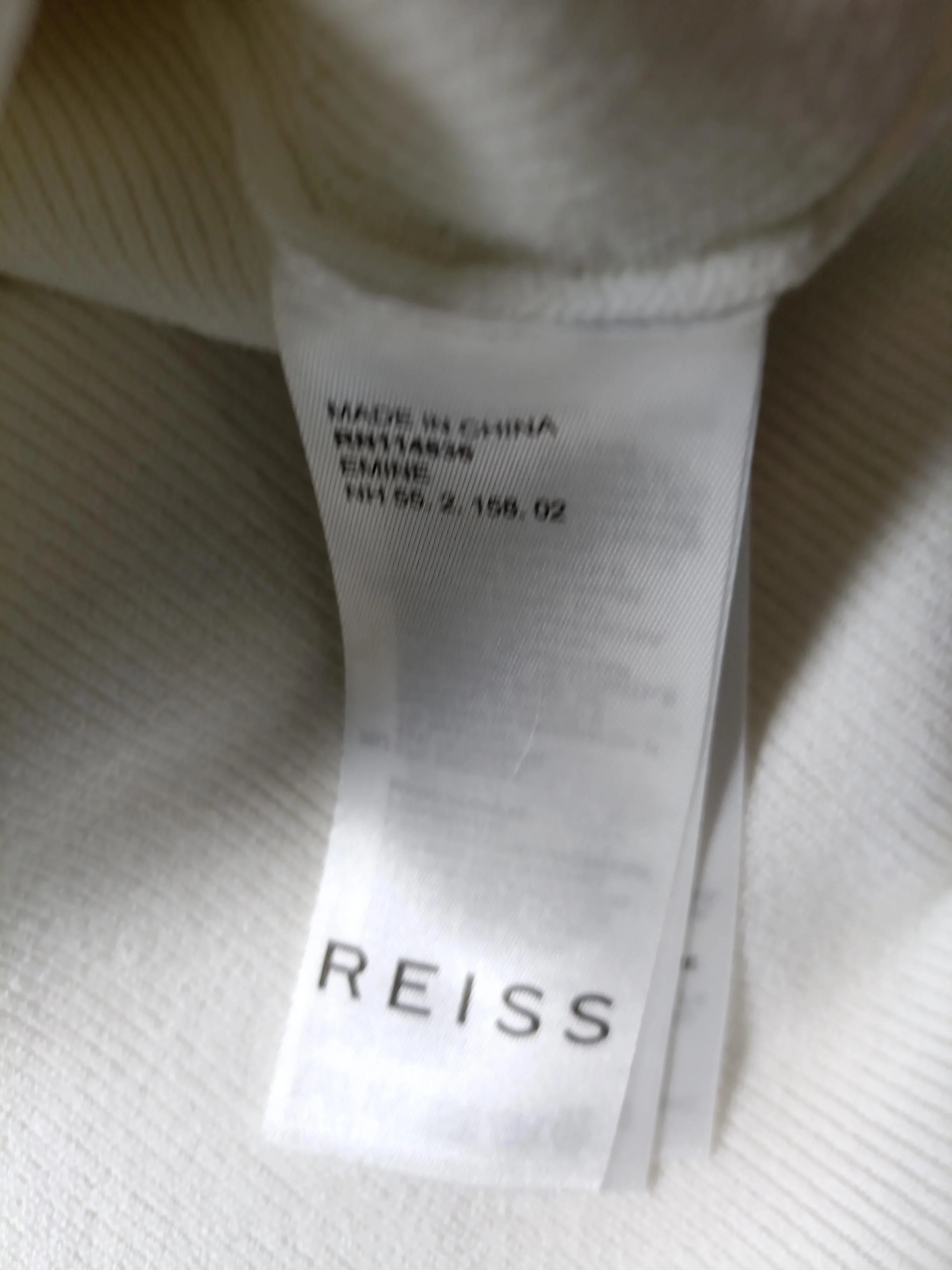 Reiss Women's Top M White 100% Other Long Sleeve Square Neck Basic - Image 6