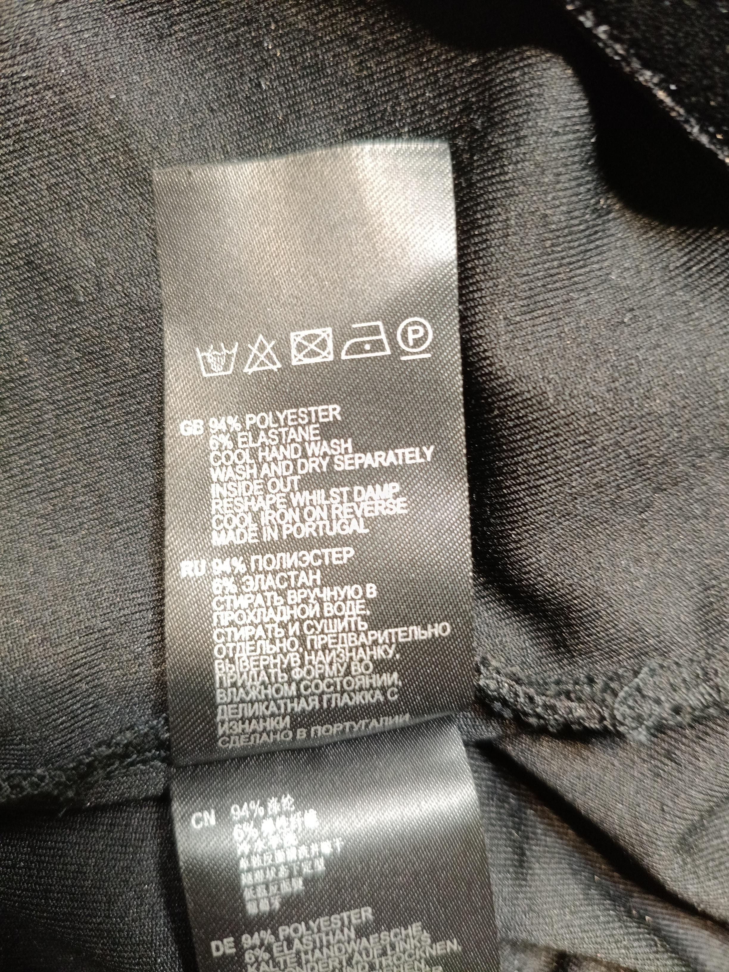 Reiss Women's Top S Black Polyester with Elastane Long Sleeve Round Neck Basic - Image 6