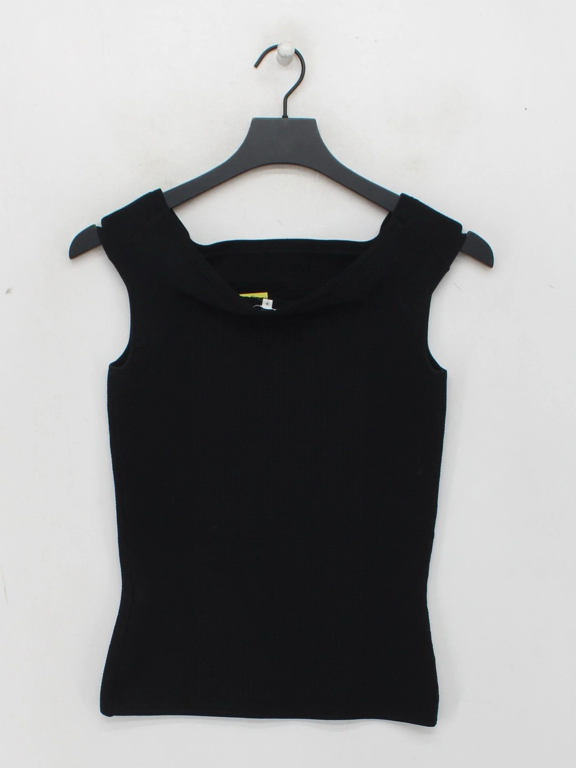Reiss Women's Top S Black Viscose with Polyamide, Elastane Basic - Image 2