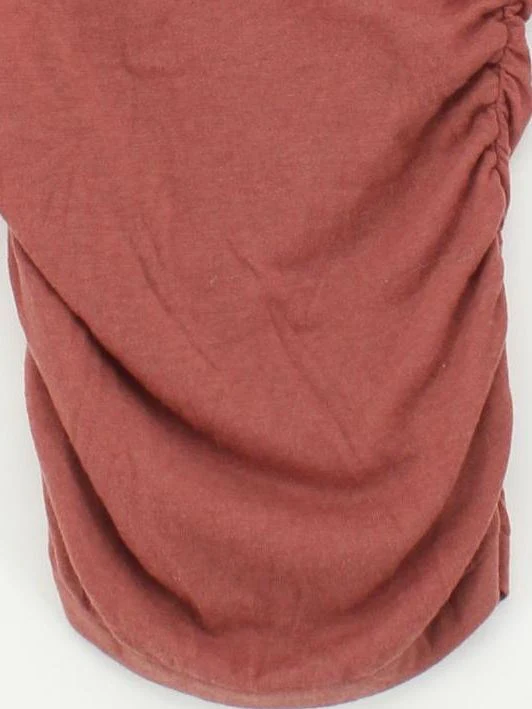 Reiss Women's Top S Brown Wool with Polyester, Cashmere Long Sleeve V-Neck Basic - Image 4