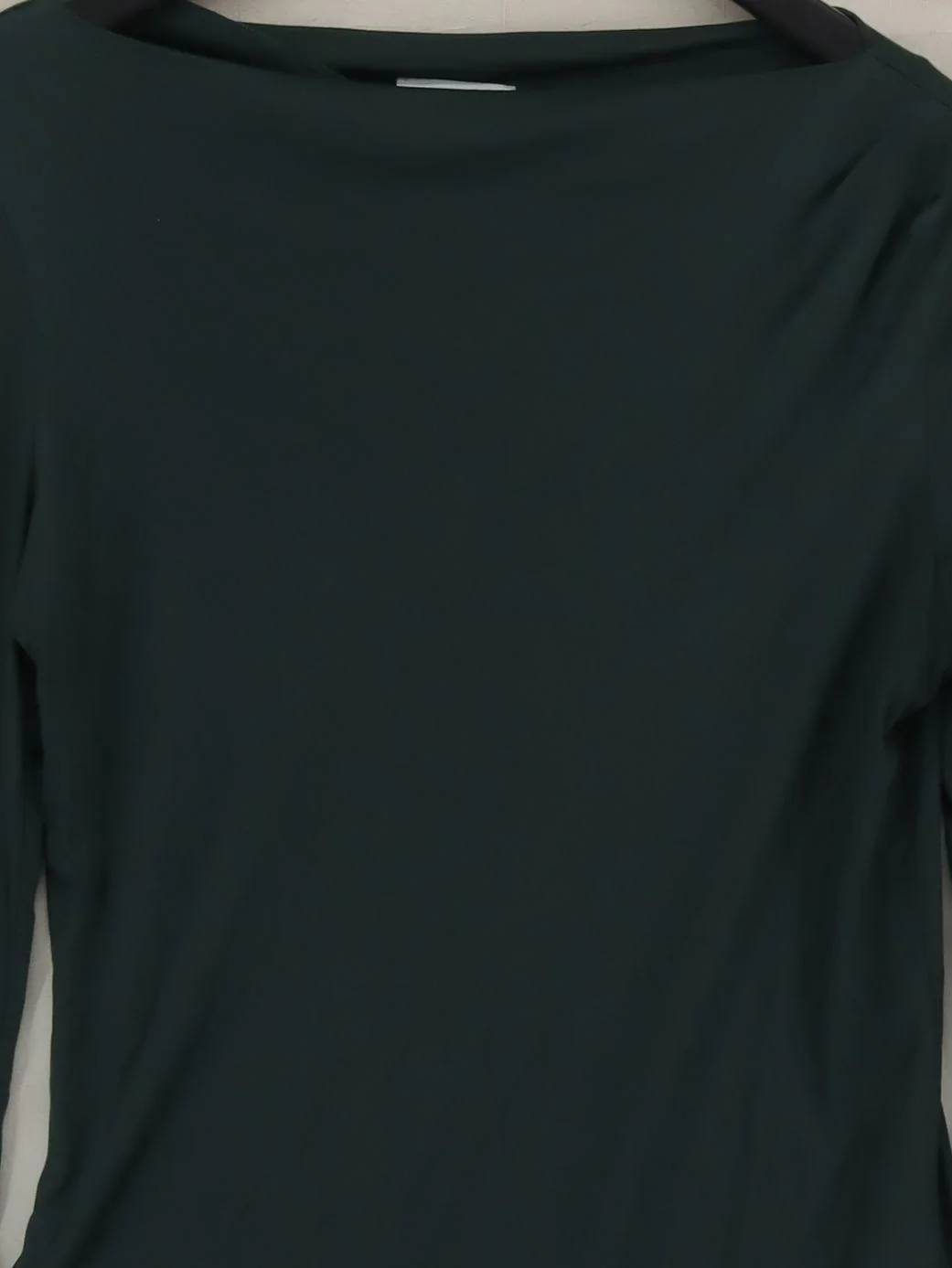 Reiss Women's Top S Green 100% Viscose 3/4 Sleeve Square Neck Jersey - Image 3
