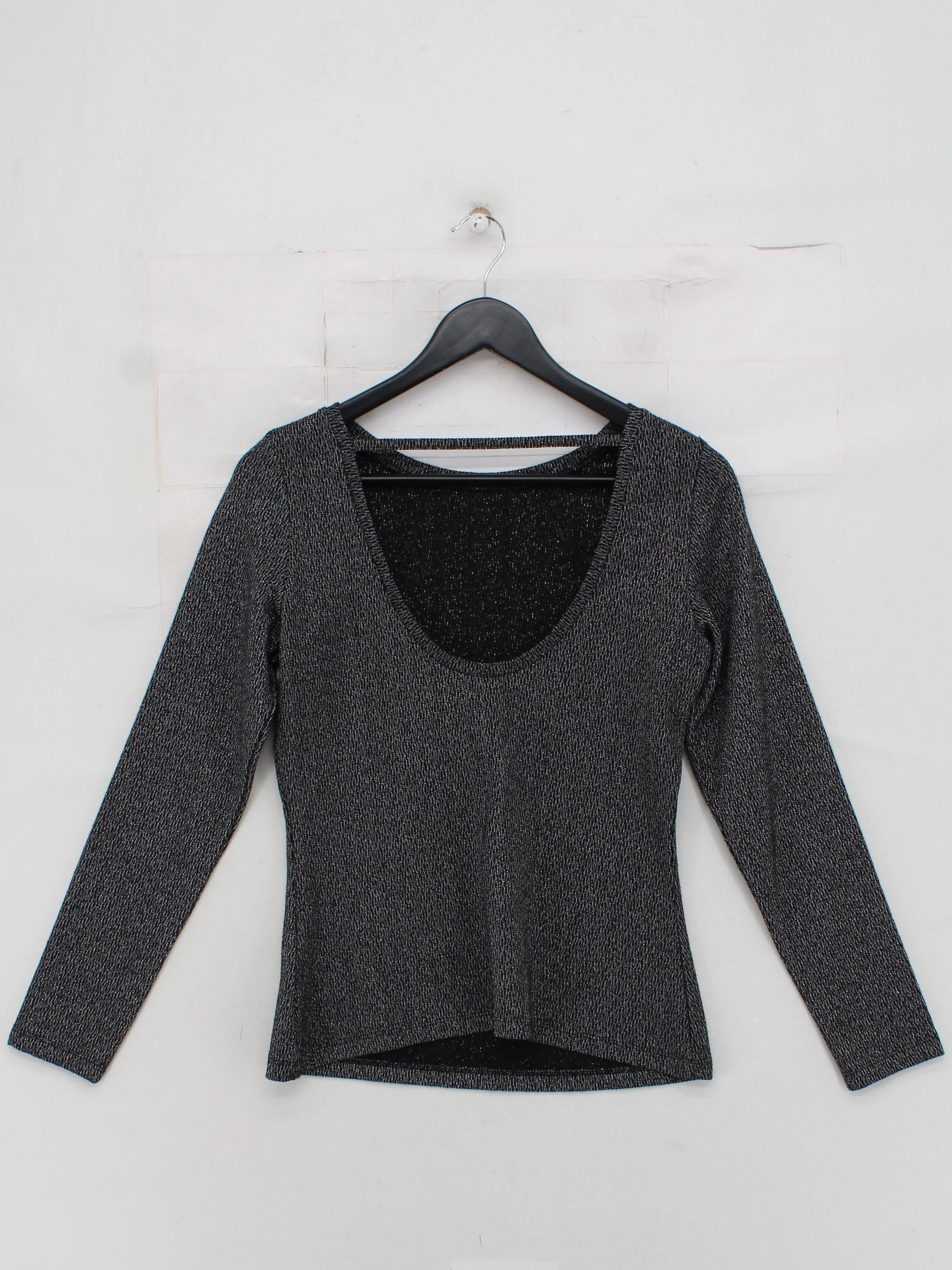 Reiss Women's Top S Grey Polyester with Viscose, Nylon, Other Basic - Image 2
