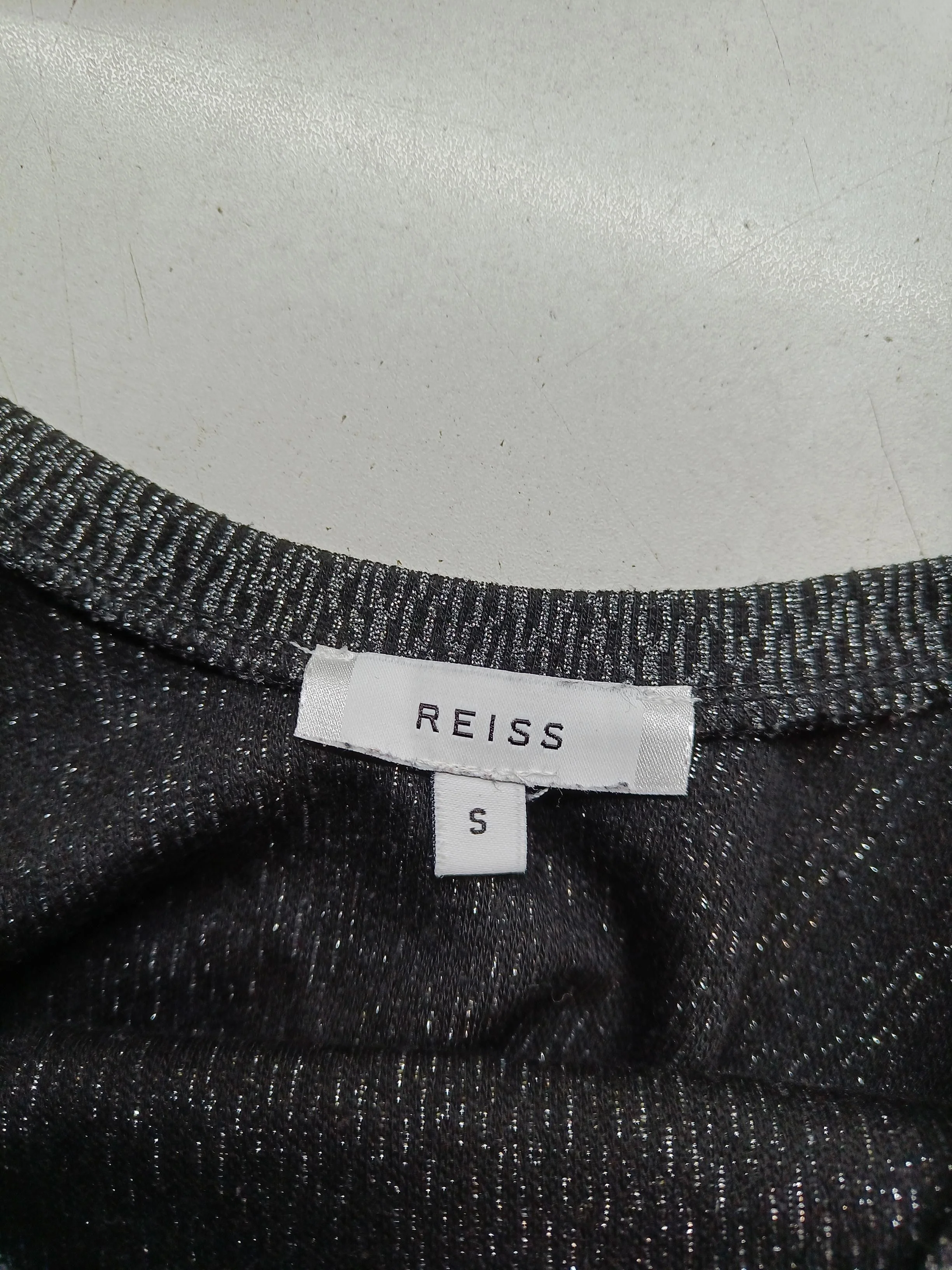 Reiss Women's Top S Grey Polyester with Viscose, Nylon, Other Basic - Image 5