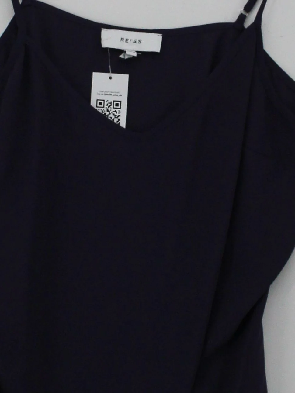 Reiss Women's Top UK 12 Purple 100% Polyester Sleeveless Round Neck Basic - Image 3
