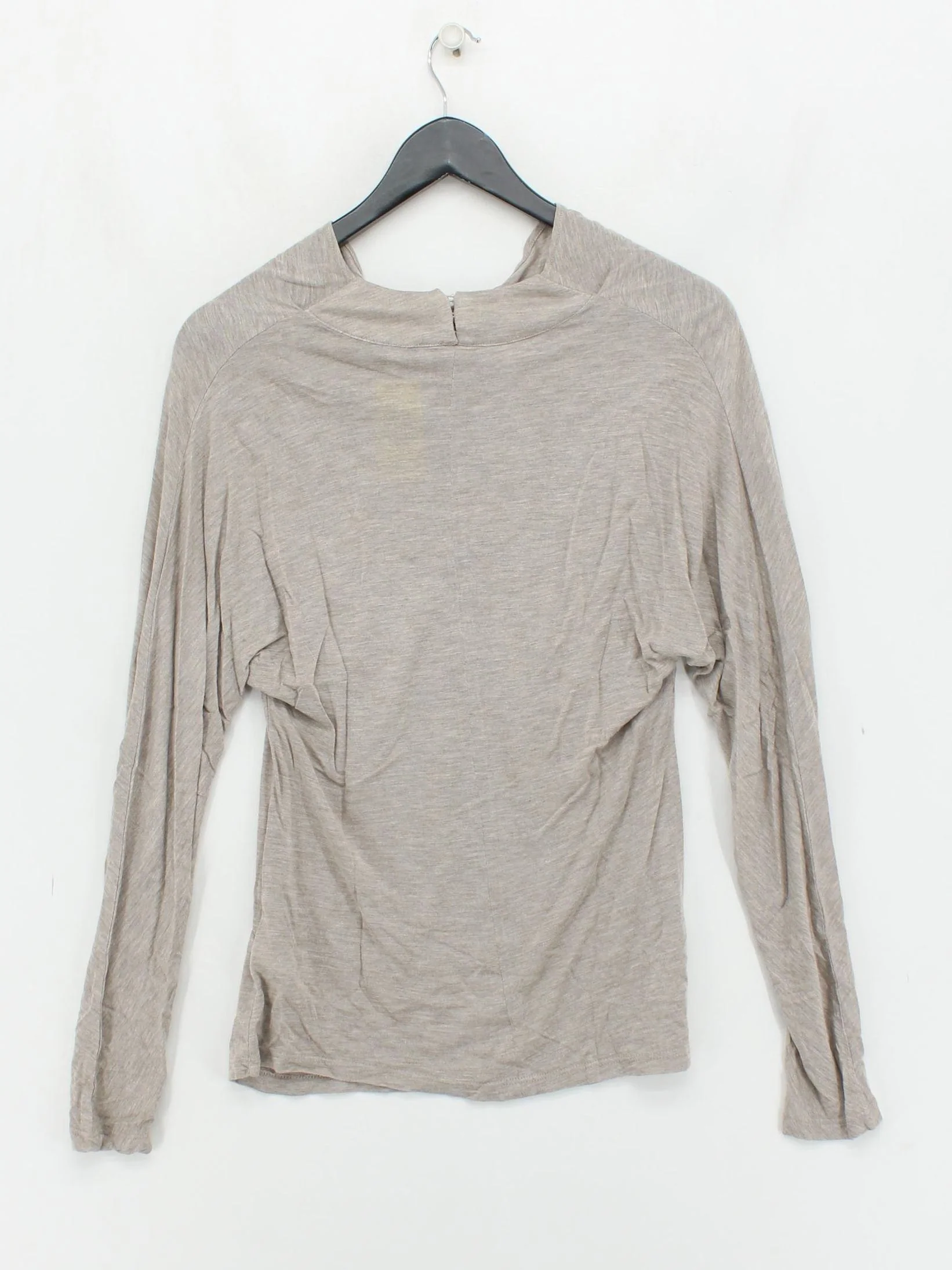 Reiss Women's Top XS Tan 100% Other Long Sleeve Mock Neck Basic - Image 2