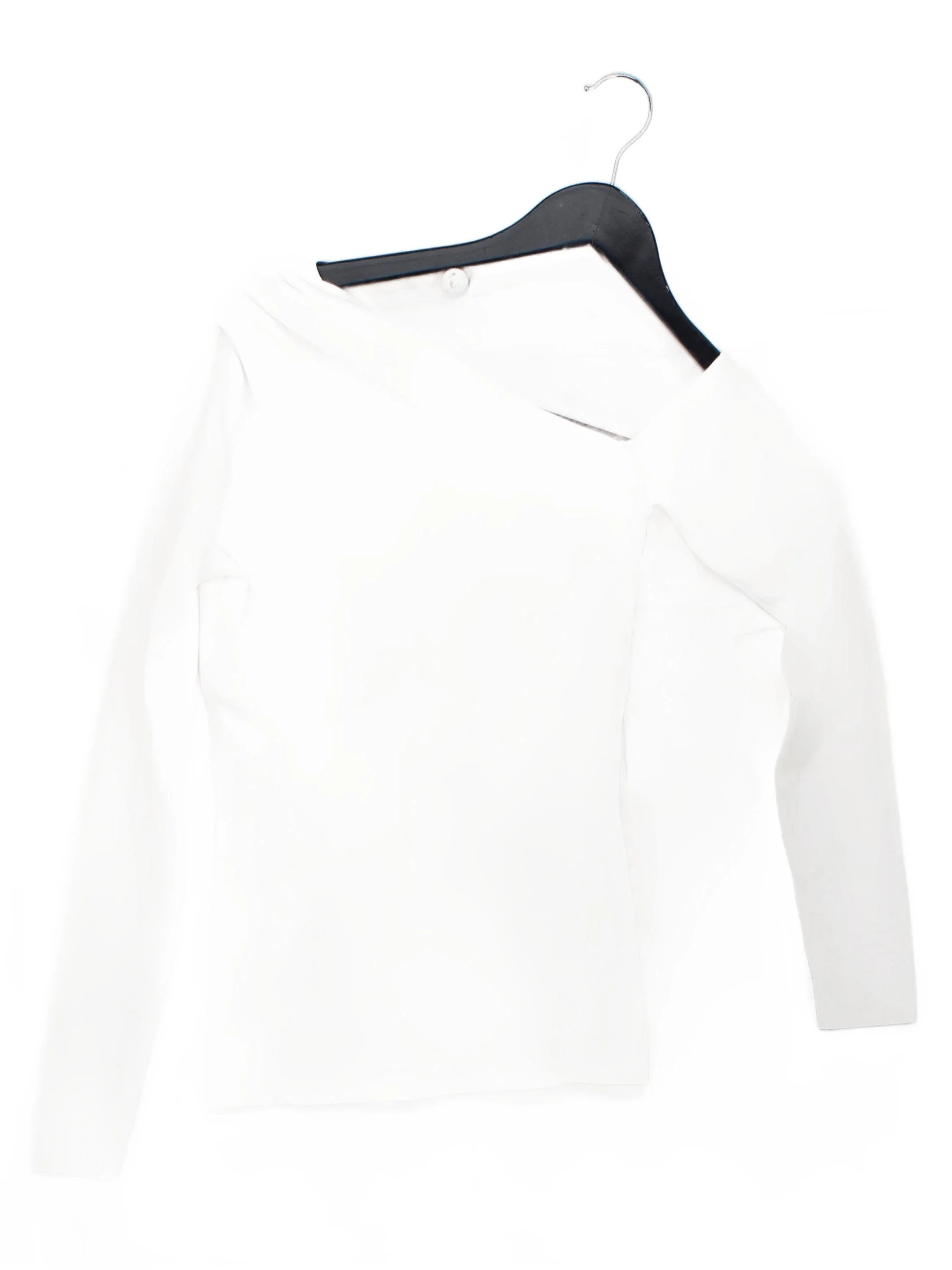 Reiss Women's Top XS White Viscose with Polyamide, Elastane Basic