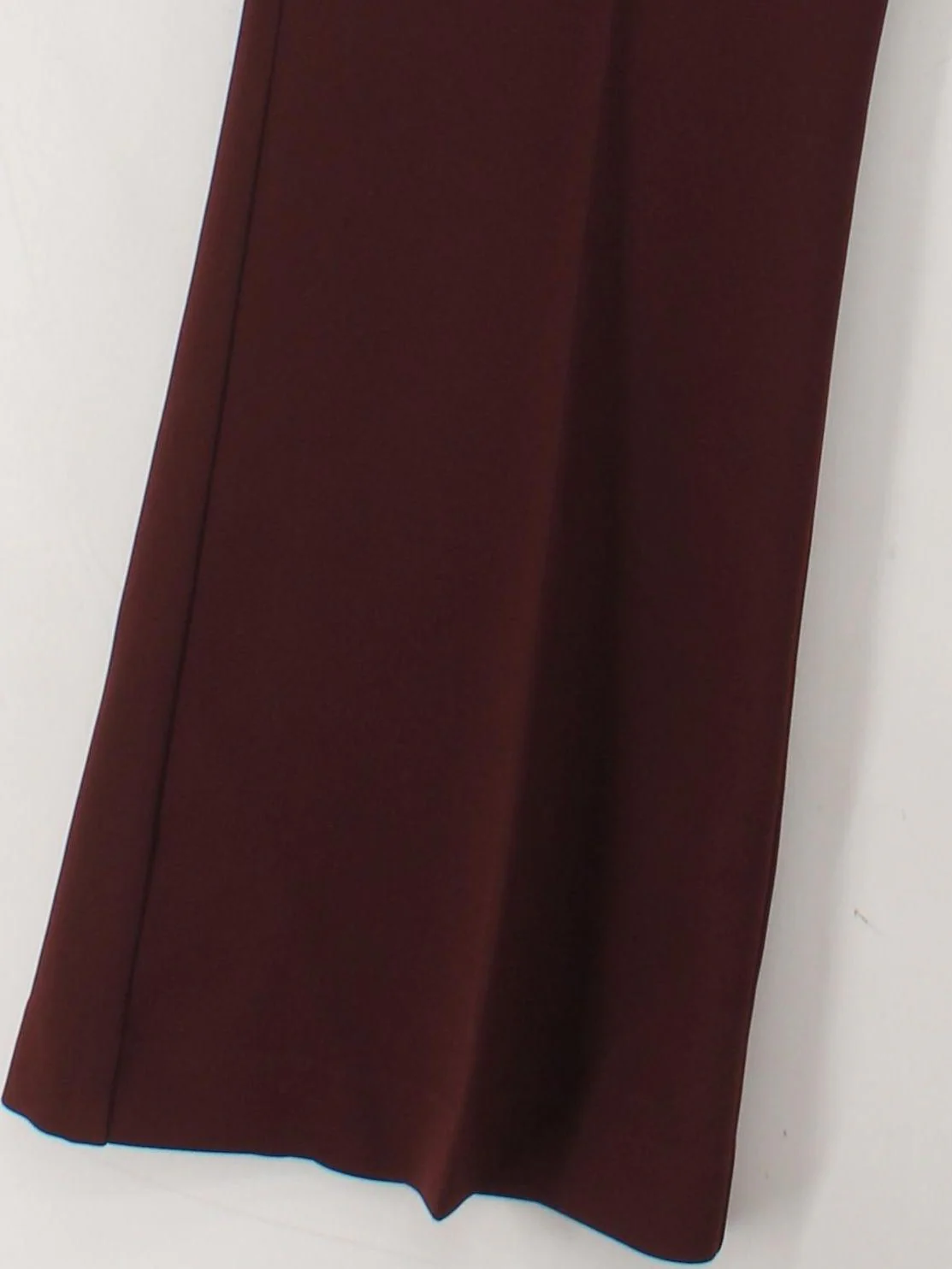 Reiss Women's Trousers M Red Polyester with Acetate Flared Chino - Image 4