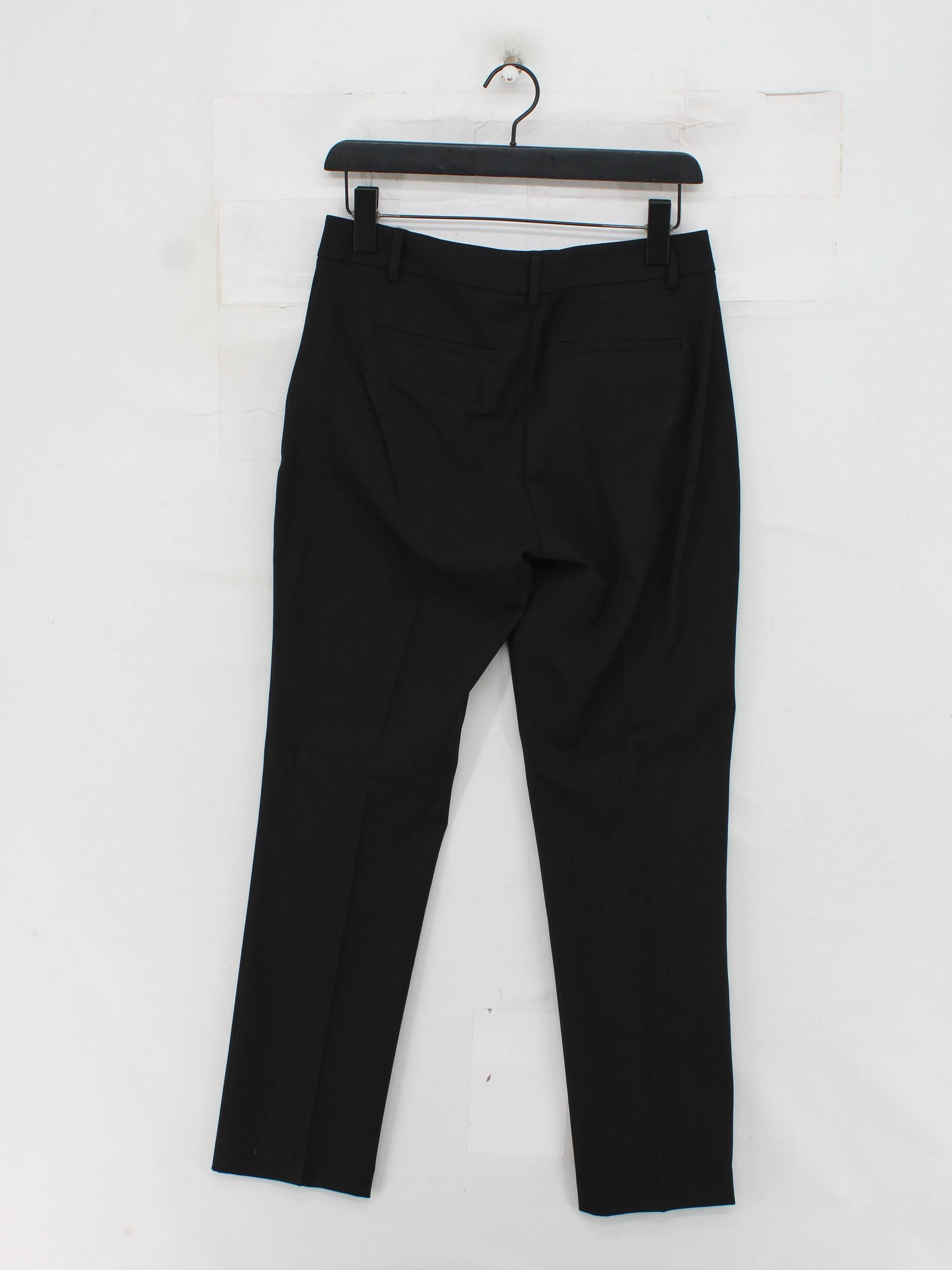 Reiss Women's Trousers UK 10 Black Polyester with Viscose, Elastane Chino - Image 2