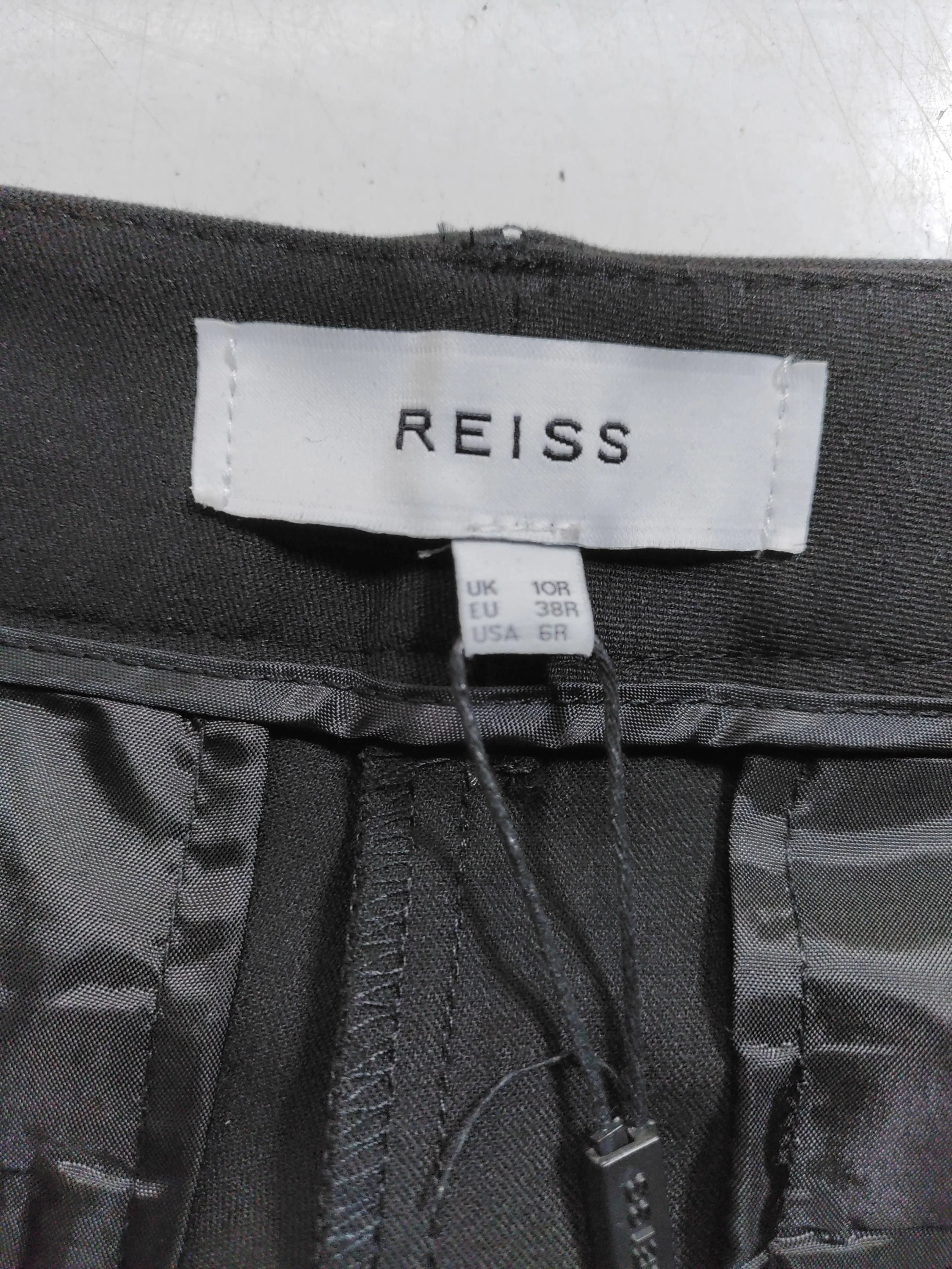 Reiss Women's Trousers UK 10 Black Polyester with Viscose, Elastane Chino - Image 5